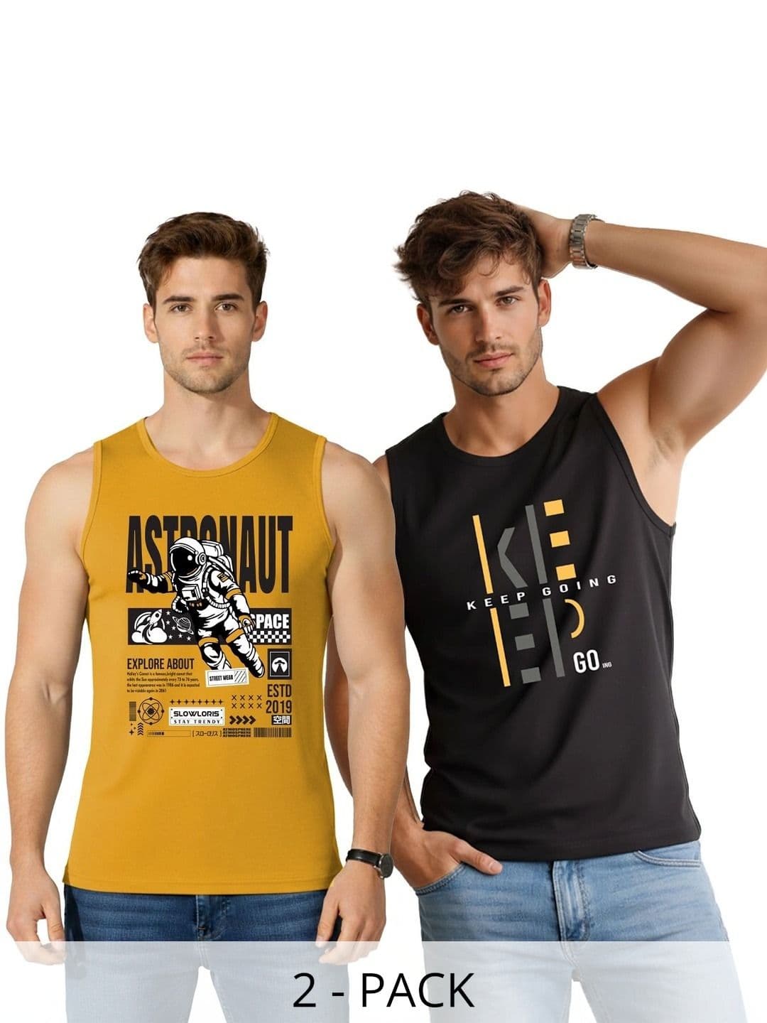 SLOWLORIS Men 2 Printed T-shirt - view 1