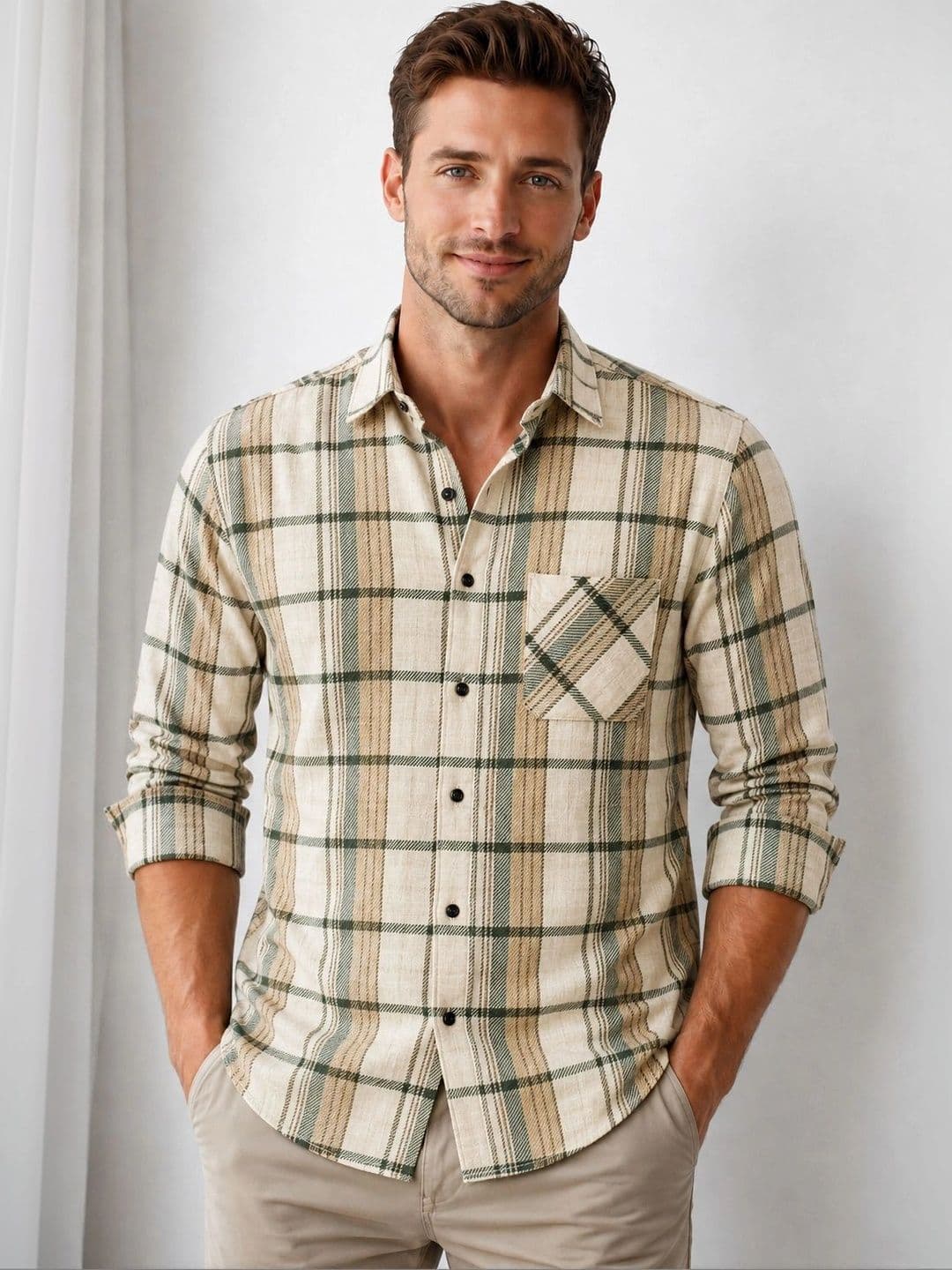Mast & Harbour Men Comfort Checked Casual Shirt thumbnail 6