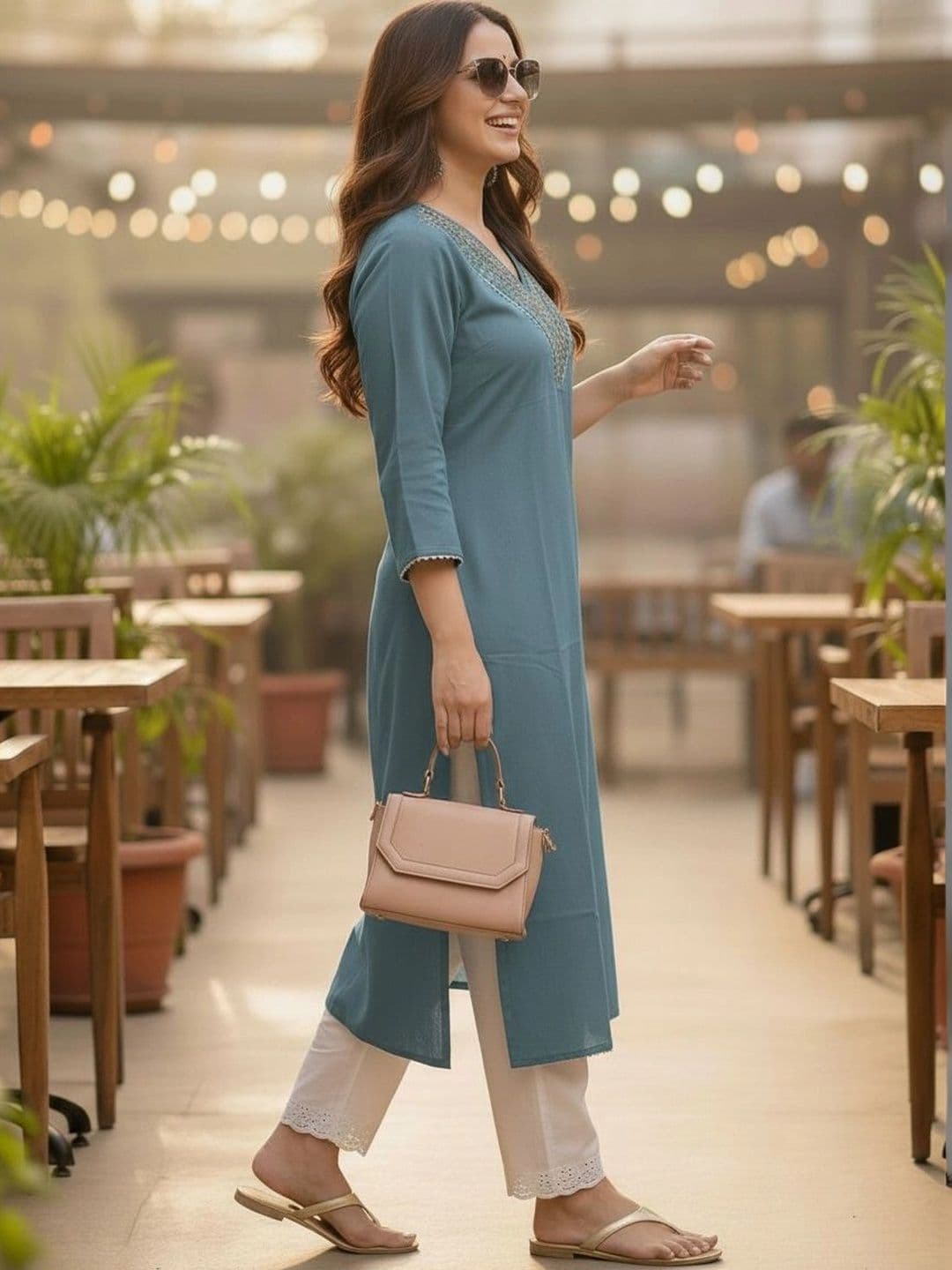 Pjyot by surhi Women Embellished Thread Work Kurta thumbnail 3
