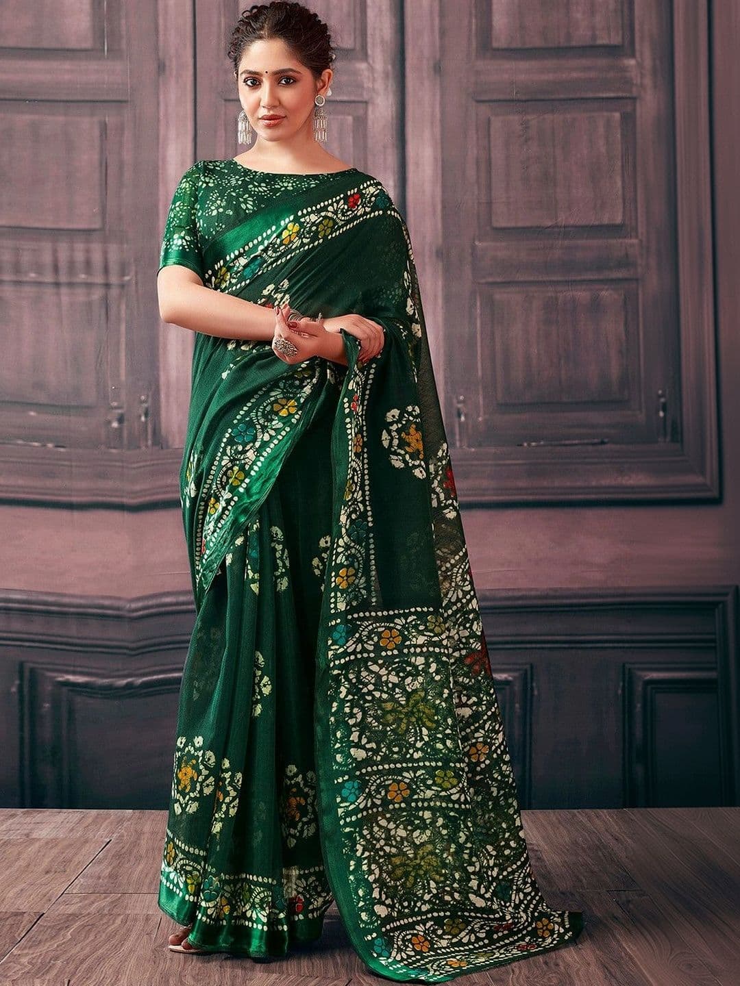 SANISA Batik Saree thumbnail 4