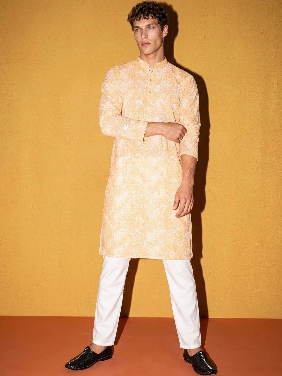 DRIP CHOWK Men Thread Work Kurta - view 1