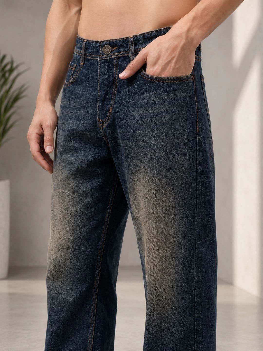 FALKRA Men Mid-Rise Low Distress Jeans thumbnail 5