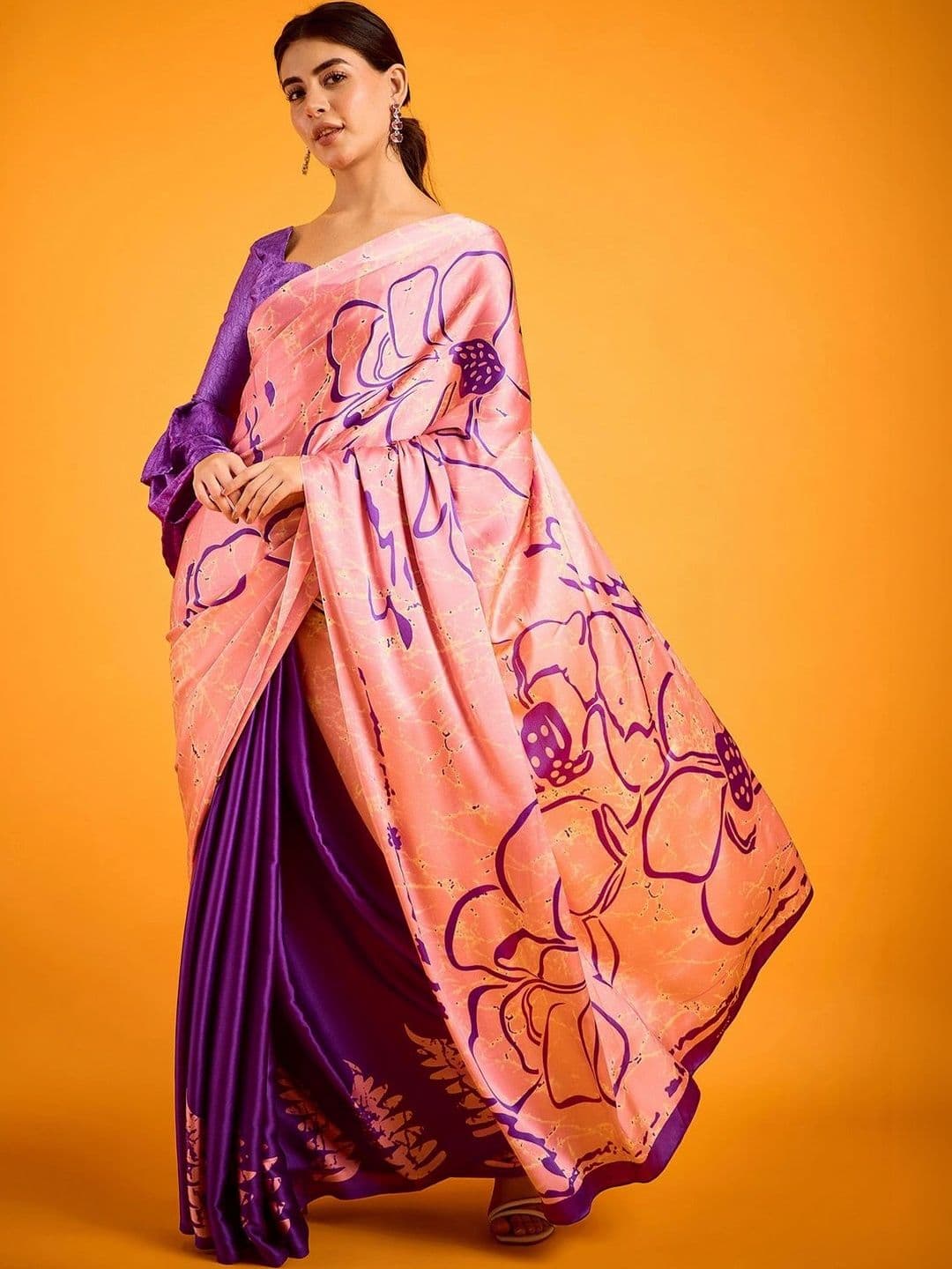 Saree mall Satin Designer Block Print Sarees thumbnail 7