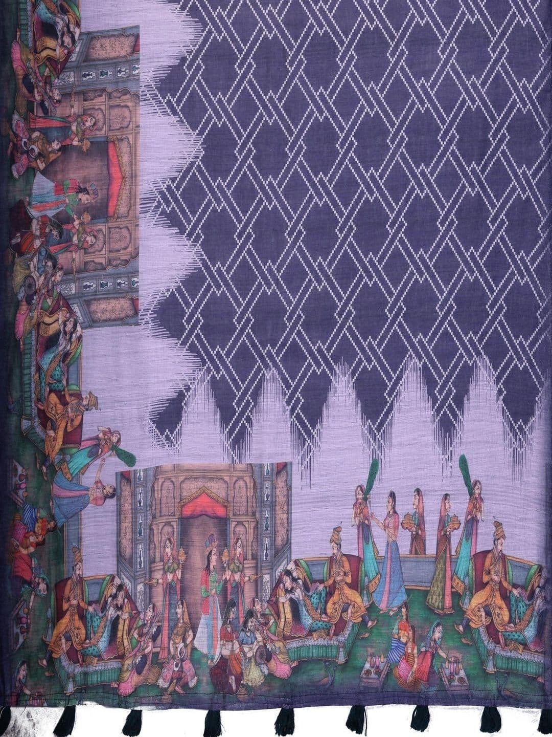 Pixie lane Zari Linen Blend Saree thumbnail 7