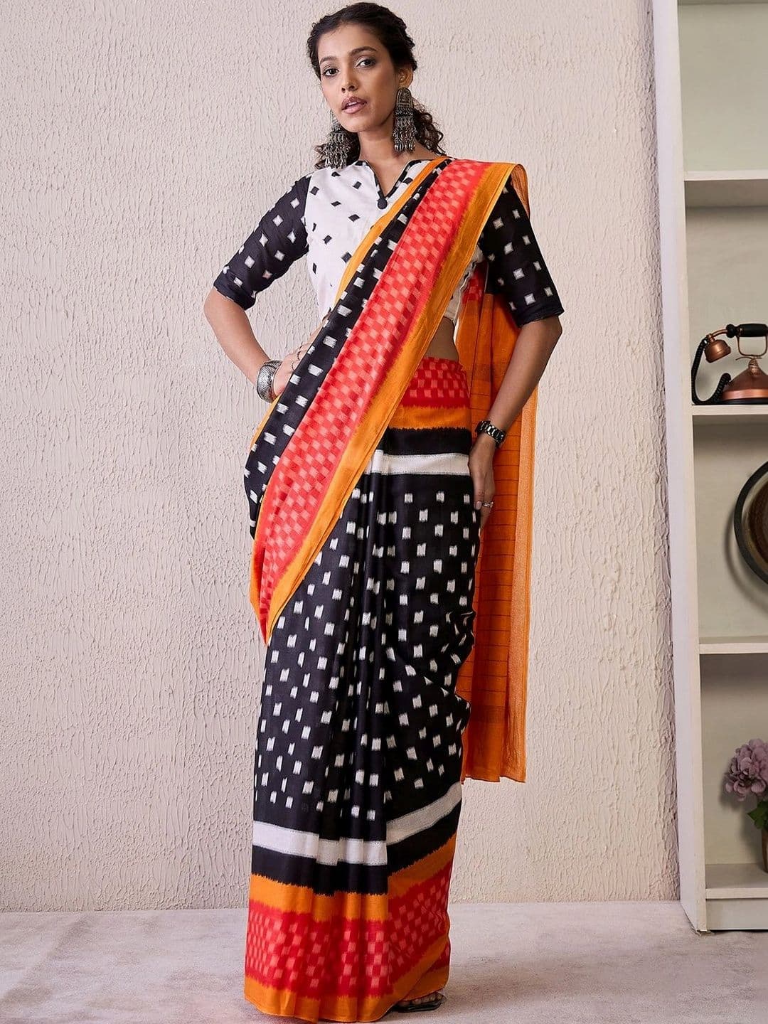 Sangria Designer Pochampally Saree - view 1