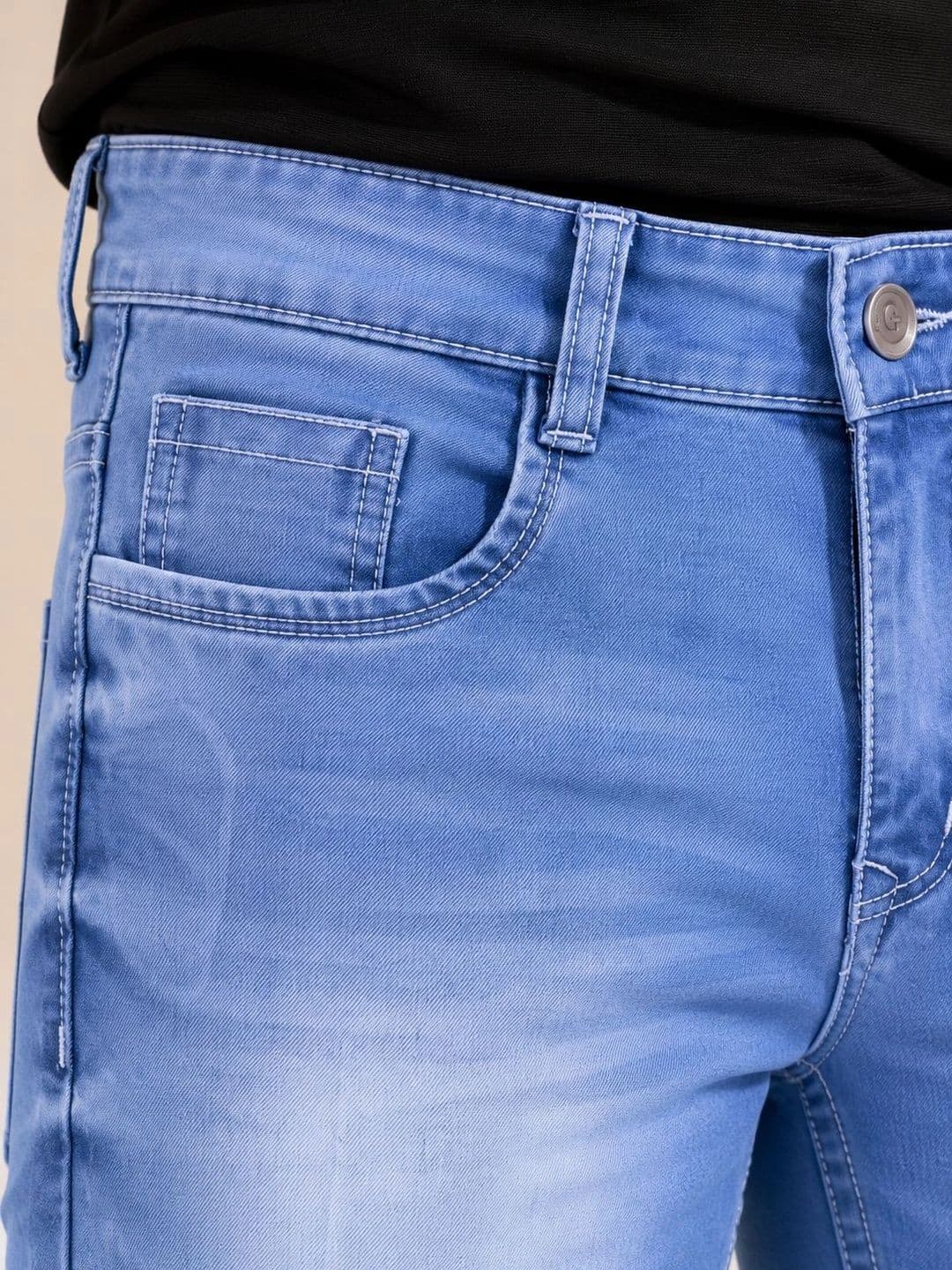 GEX Men Jean Regular Fit Mid-Rise Stretchable Jeans thumbnail 3