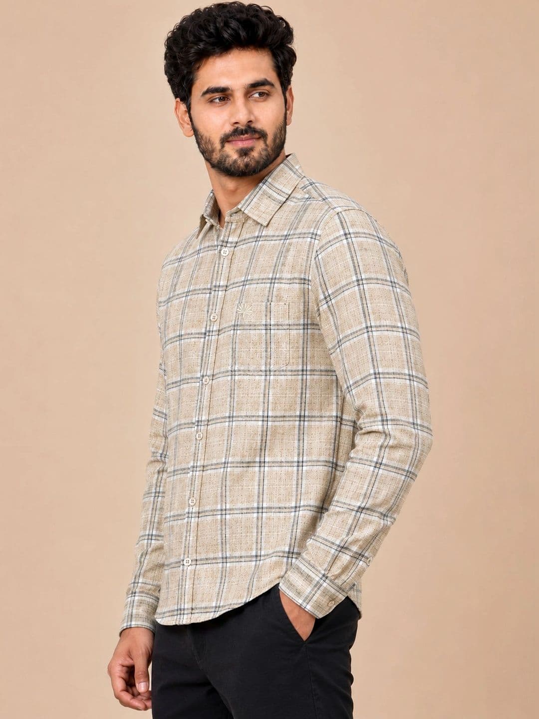 Chennis Men Slim Fit Checked Casual Shirt thumbnail 3