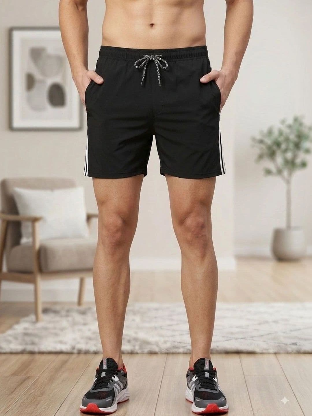 Zaahii Striped Thigh Length Boxers - view 1