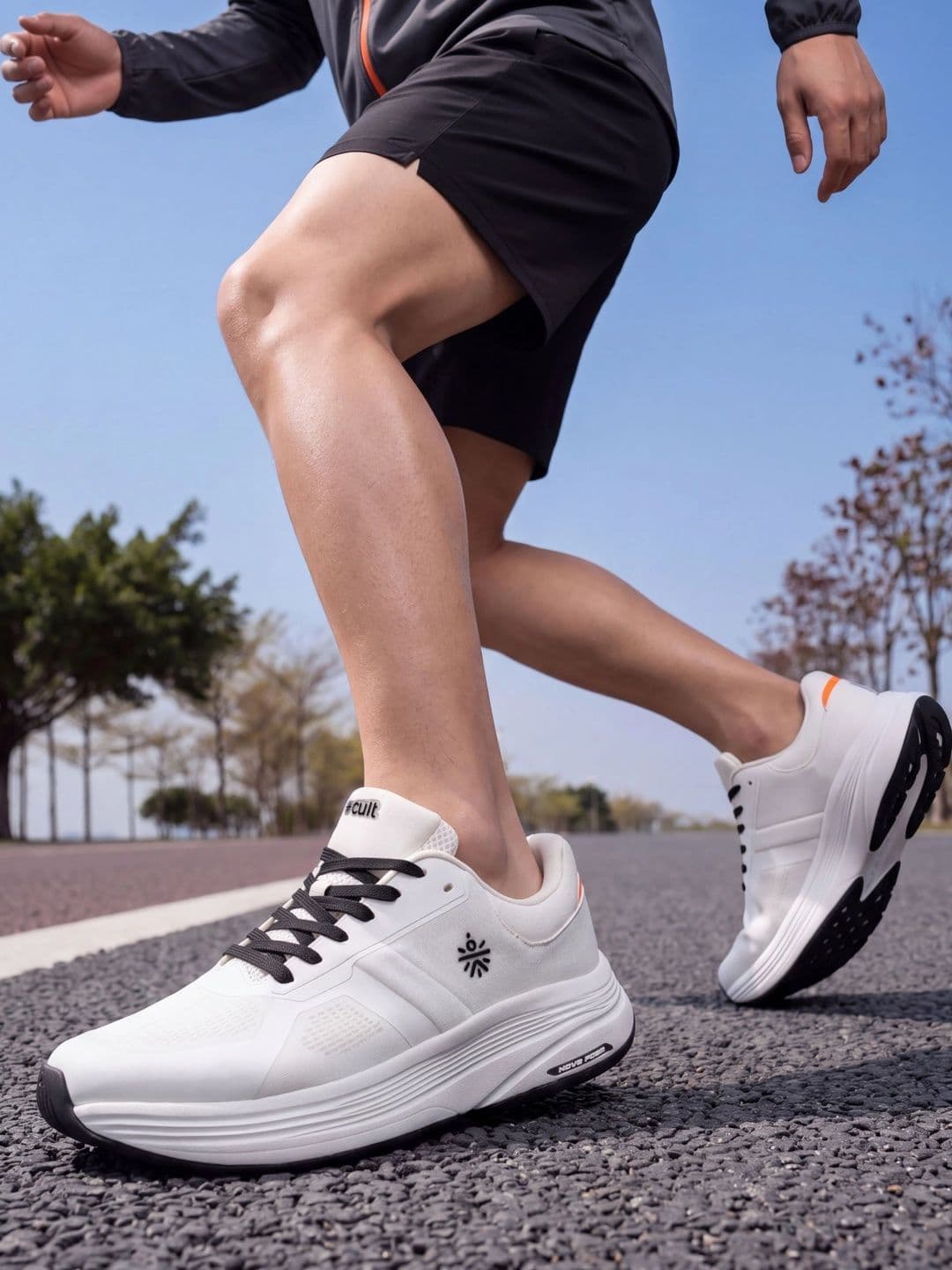 CULT Men MotionGrid Running Shoes - Off White thumbnail 5