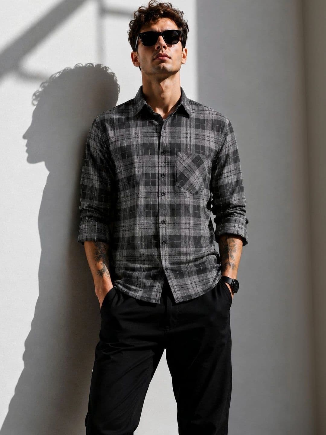 Mast & Harbour Men Comfort Tartan Checks Checked Casual Shirt thumbnail 3