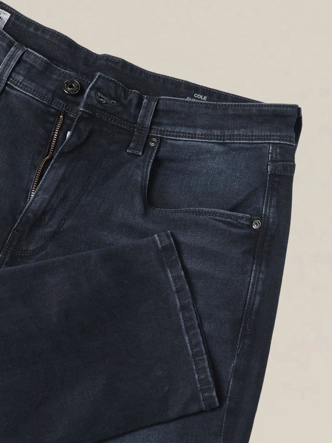 U.S. Polo Assn. Denim Co. Men Tapered Fit Mid-Rise Low Distress Jeans thumbnail 2