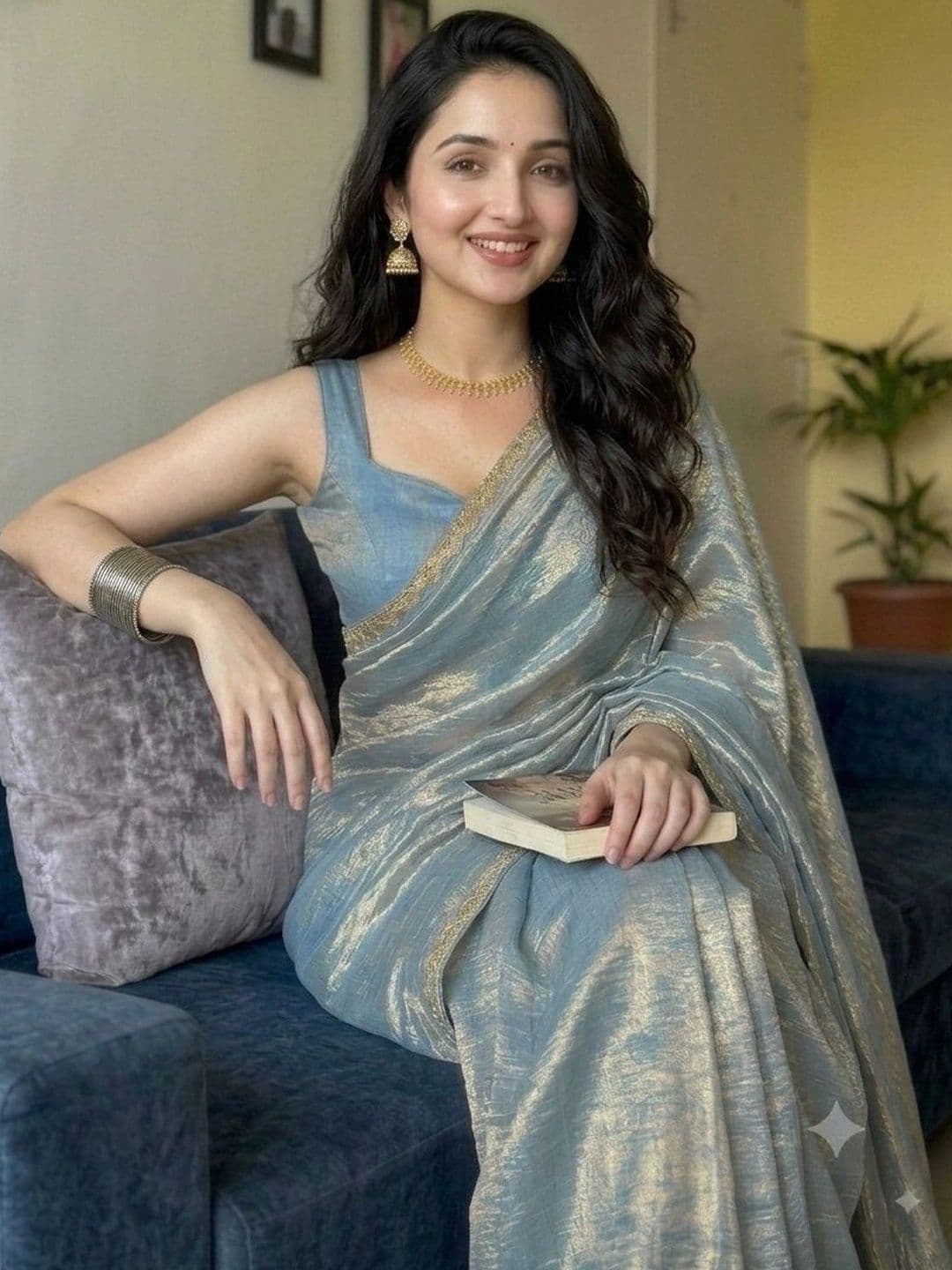 Akshmi Creation Supernet Saree thumbnail 4