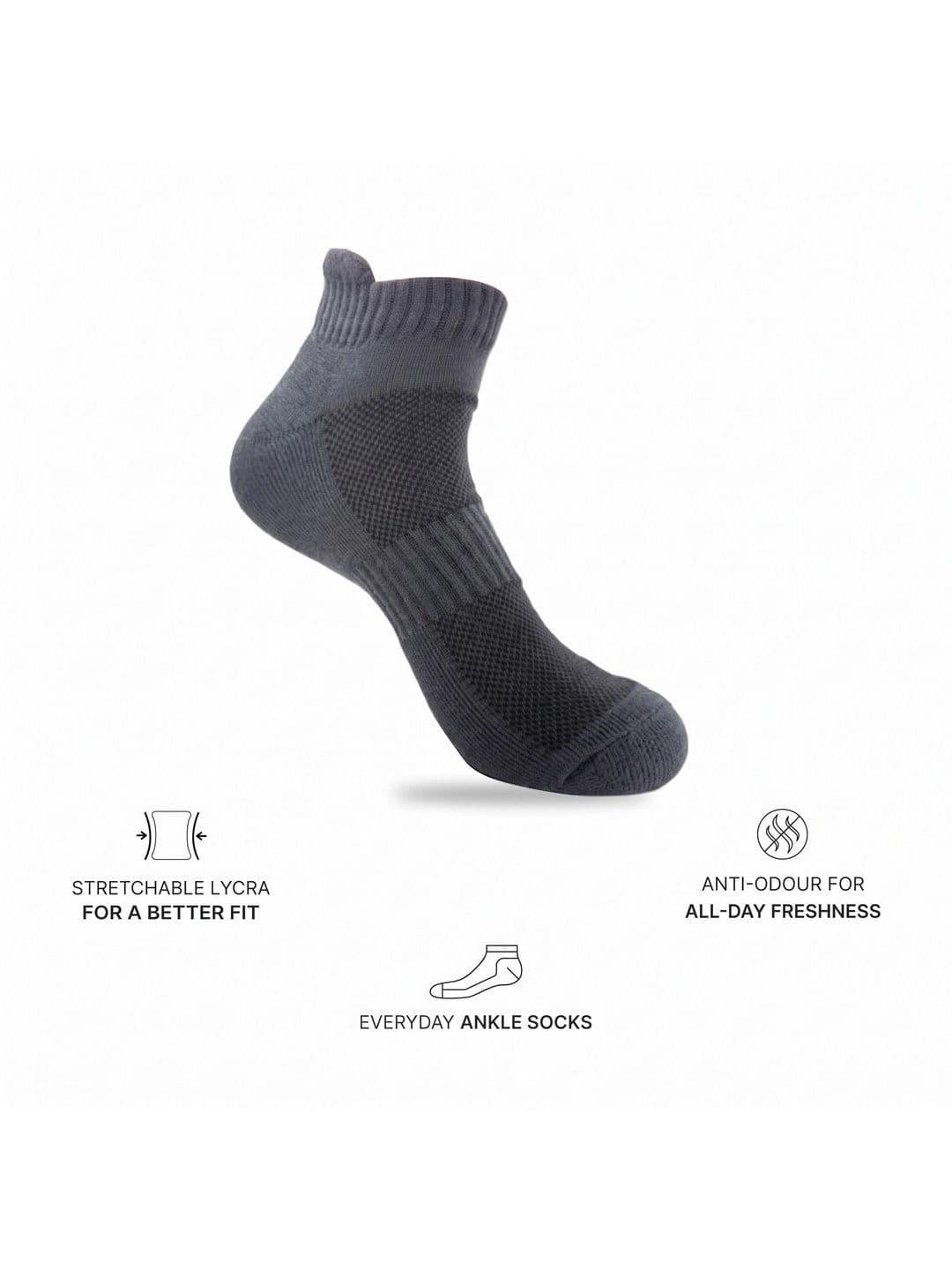 Moda Rapido Men Pack of 5 Cotton Blend Patterned Ankle Length Socks thumbnail 5