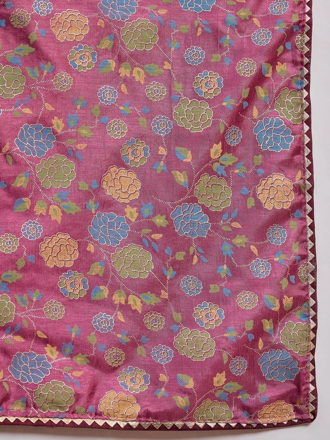 Sangria Woven Design Zari Silk Blend Designer Banarasi Saree thumbnail 6