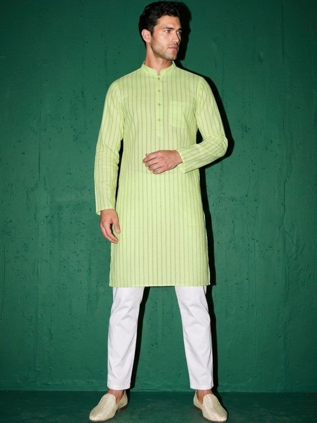 DRIP CHOWK Men Striped Kurta thumbnail 2