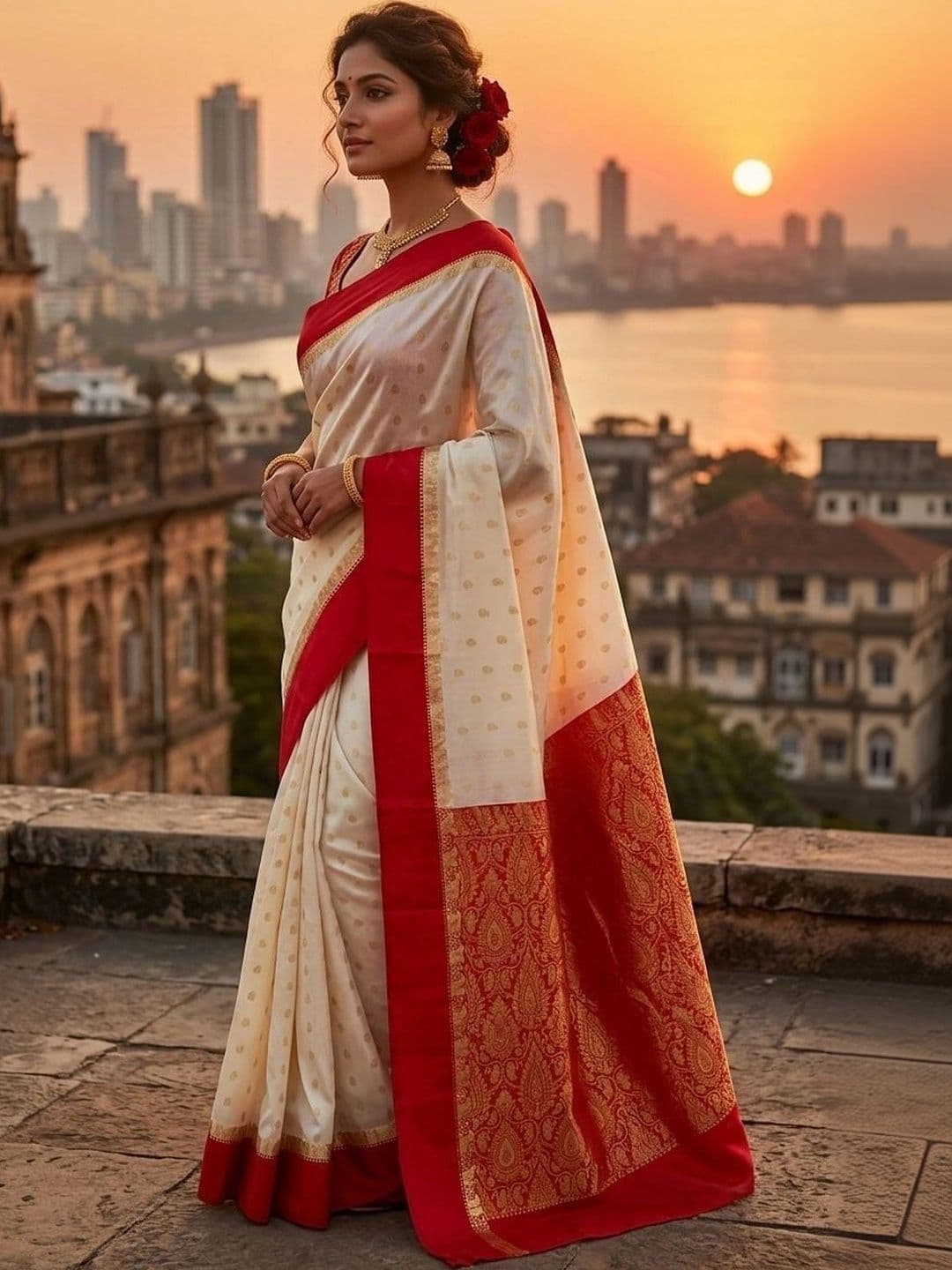 Urban Silk Saree Women Woven Design Zari Art Silk Sarees thumbnail 2