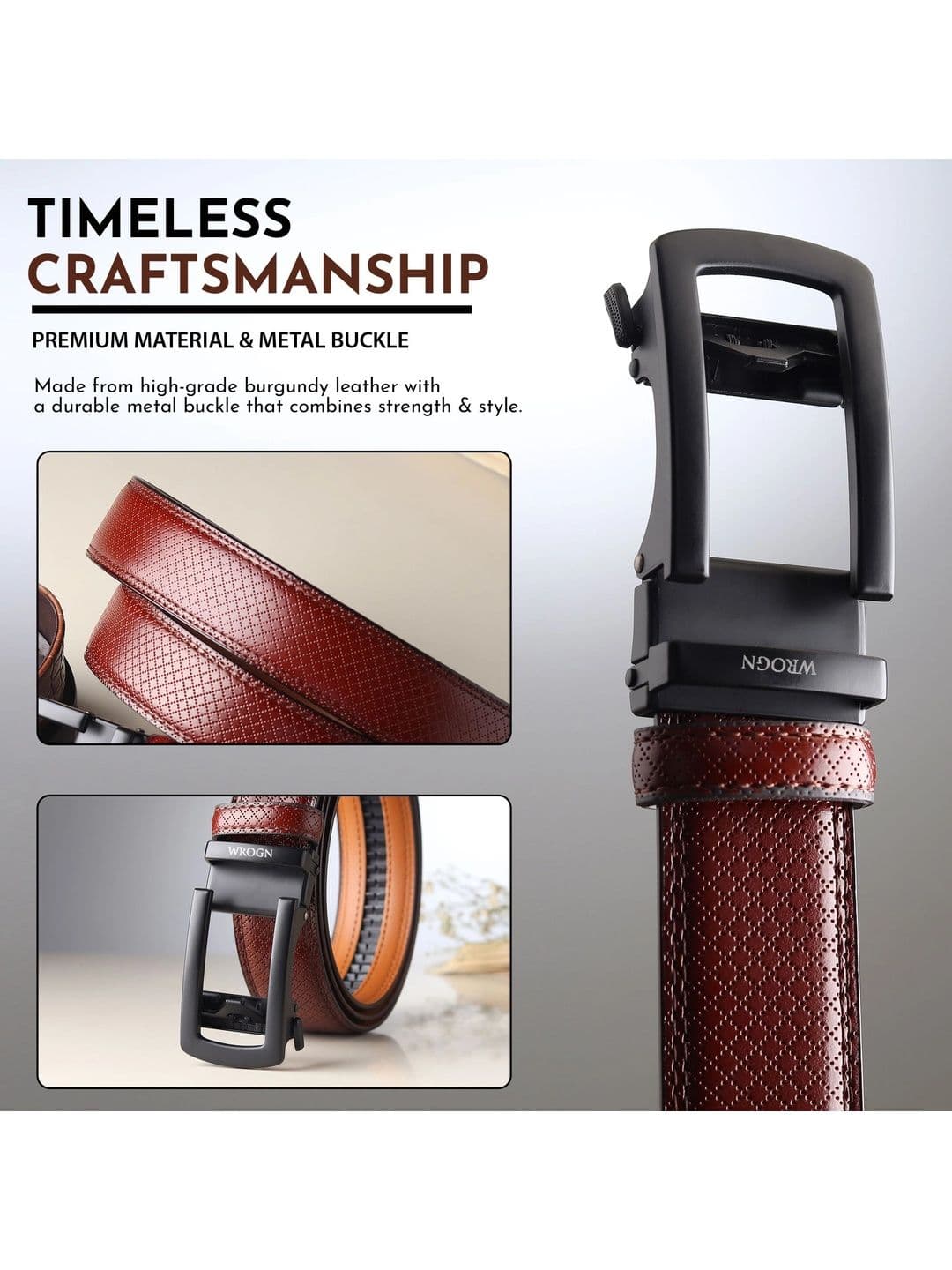 WROGN Men Textured PU Belt thumbnail 7
