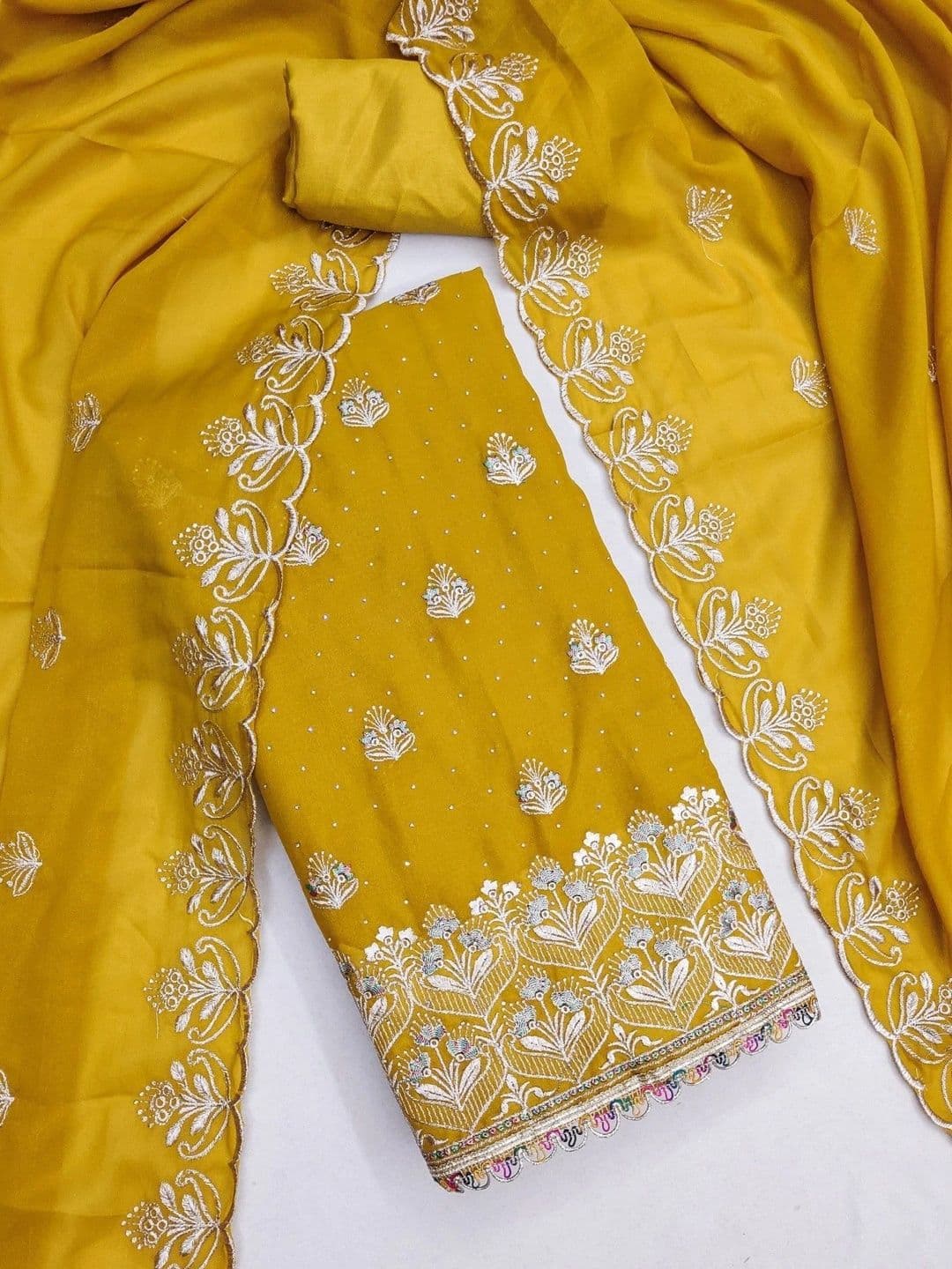 TAVAS Embroidered Unstitched Dress Material thumbnail 2