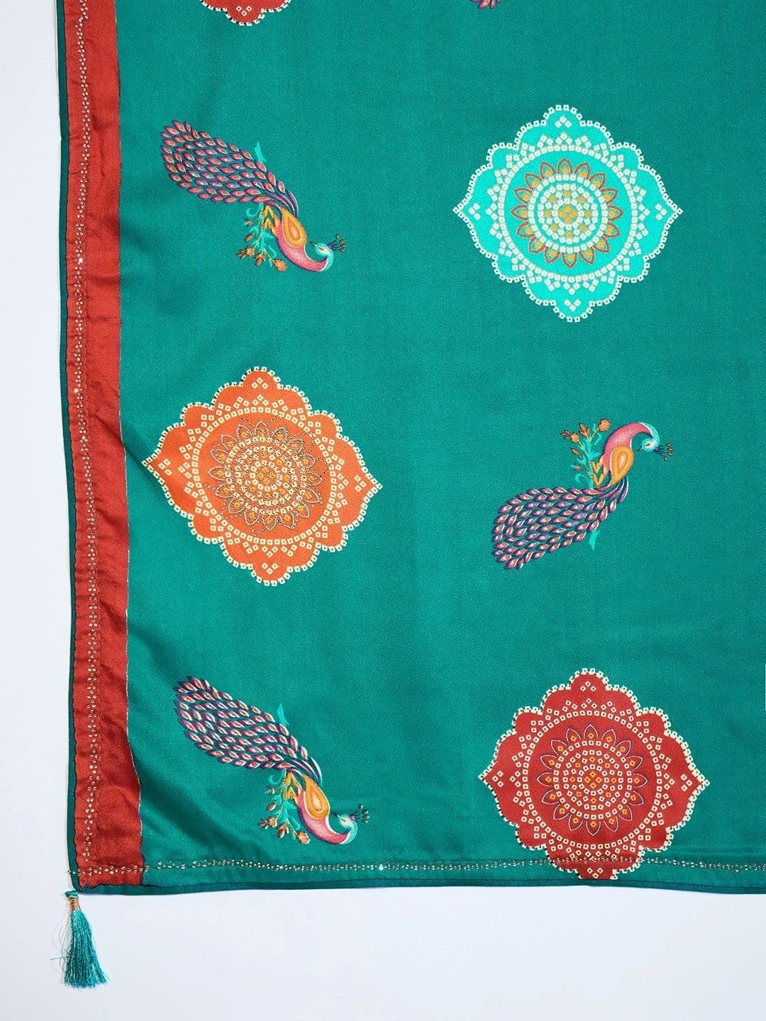 Sangria Bandhani Poly Georgette Designer Bandhani Saree thumbnail 2