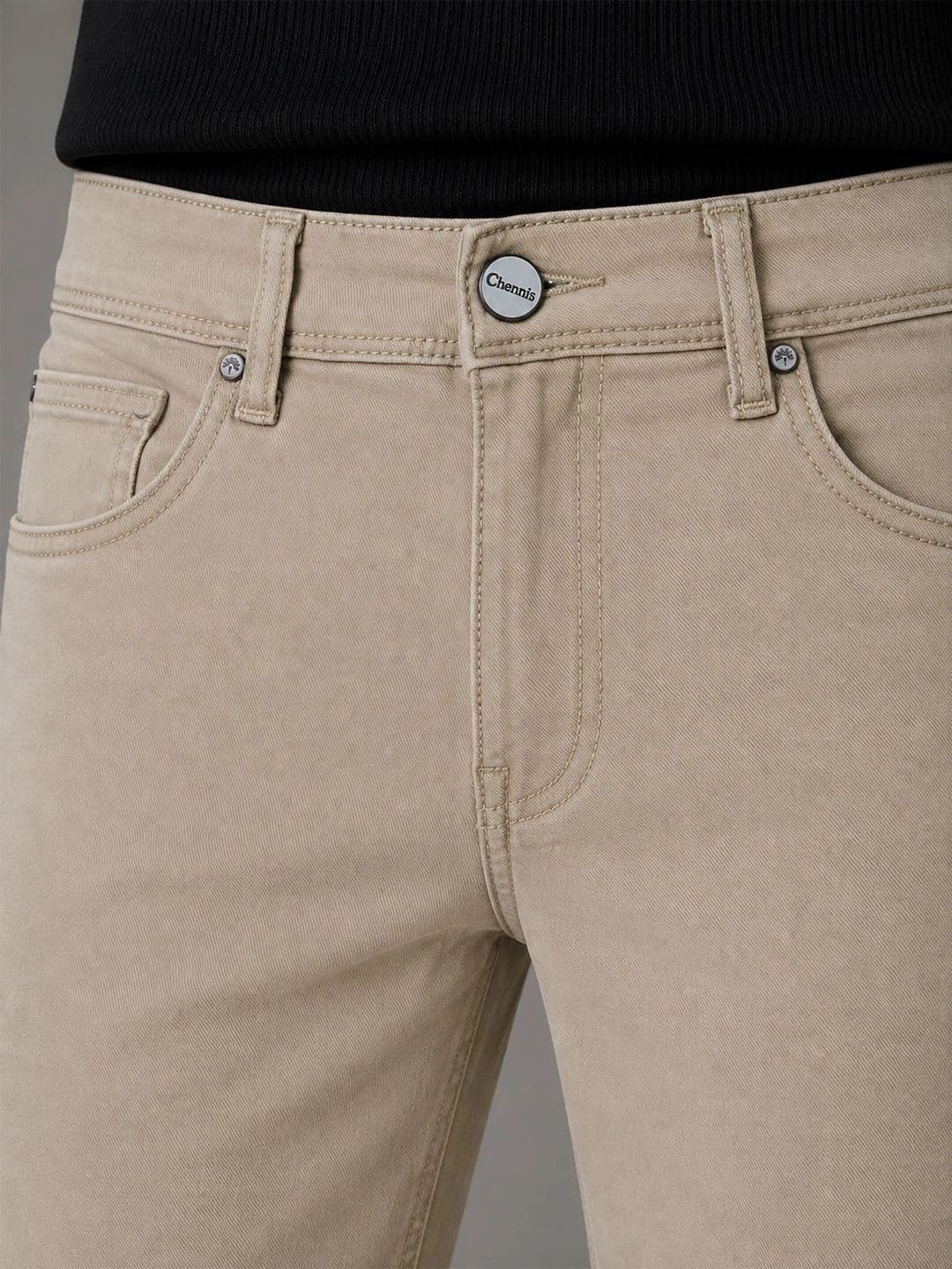 Chennis Men Tapered Fit Mid-Rise Stretchable Jeans thumbnail 2