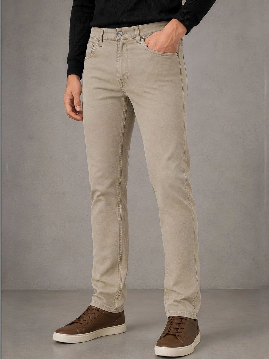 Chennis Men Tapered Fit Mid-Rise Stretchable Jeans thumbnail 6