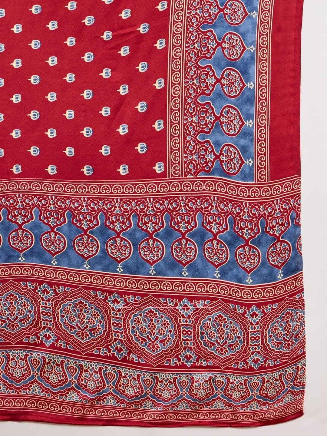 ZYVIRA Satin Unstitched Dress Material thumbnail 3