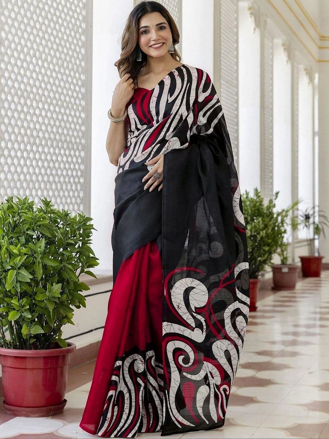 SANISA Batik Women Pure Cotton Saree - view 1