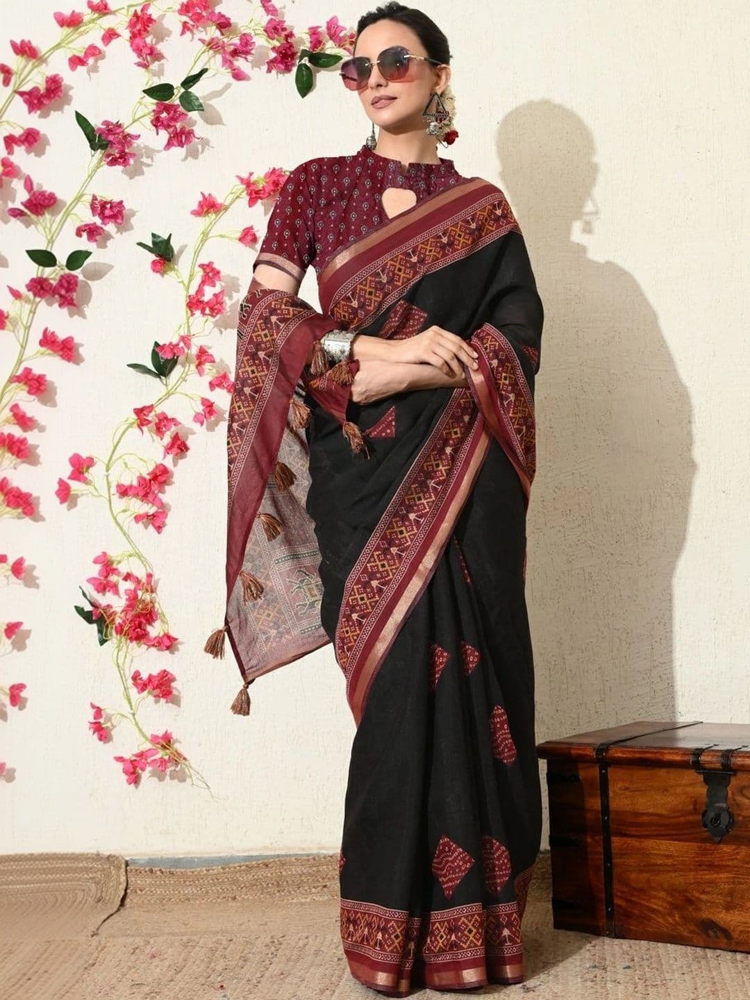 KALINI Ikat Saree - view 1