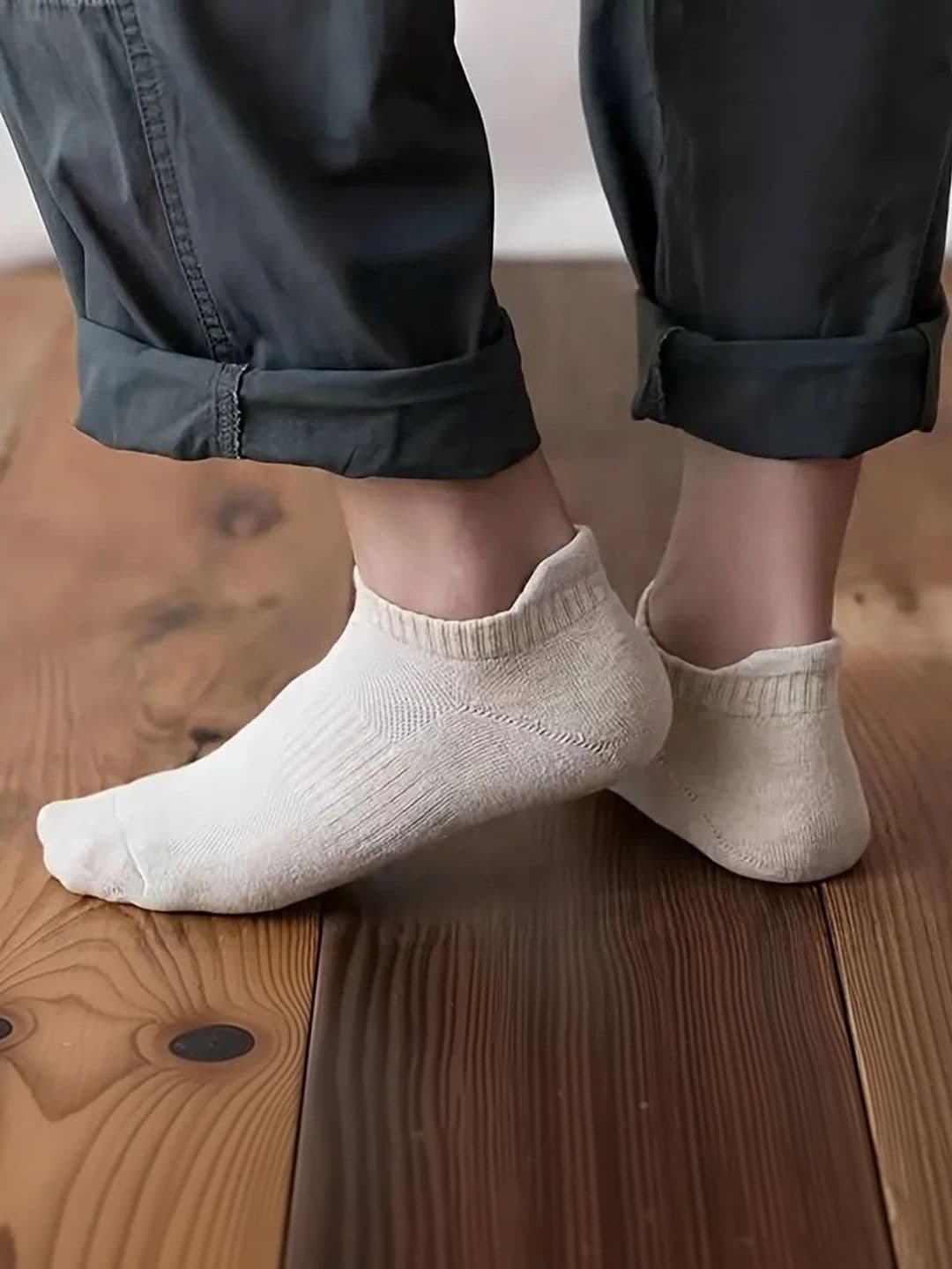 Moda Rapido Men Pack of 10 Cotton Blend Colourblocked Ankle Length Socks thumbnail 2