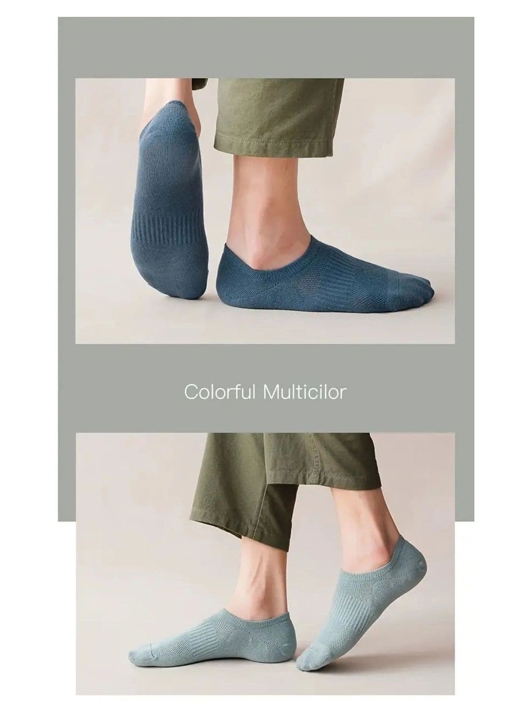 Moda Rapido Men Pack of 5 Cotton Blend Shoe Liners Socks thumbnail 4