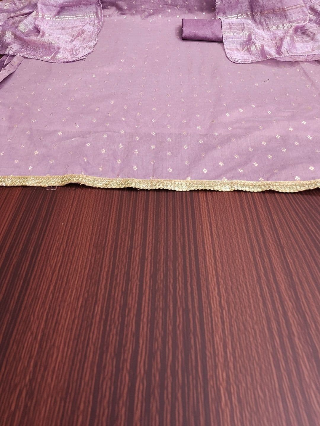 Dhaaga Ghar Embroidered Unstitched Dress Material thumbnail 4