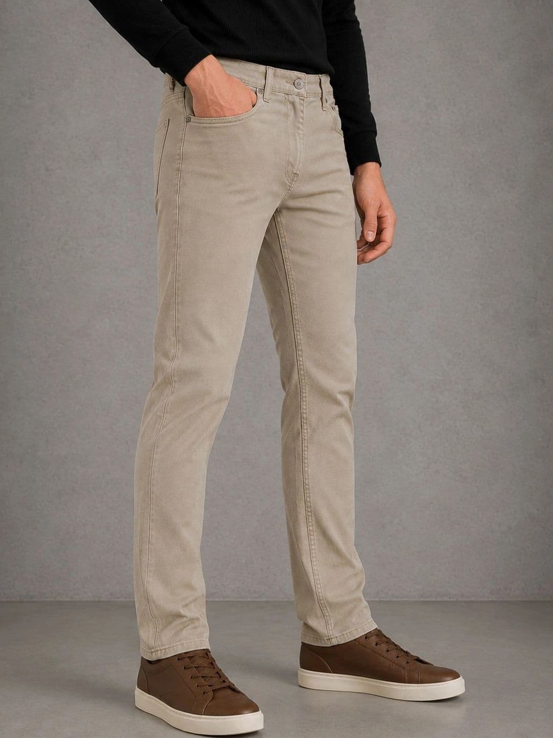 Chennis Men Tapered Fit Mid-Rise Stretchable Jeans thumbnail 5