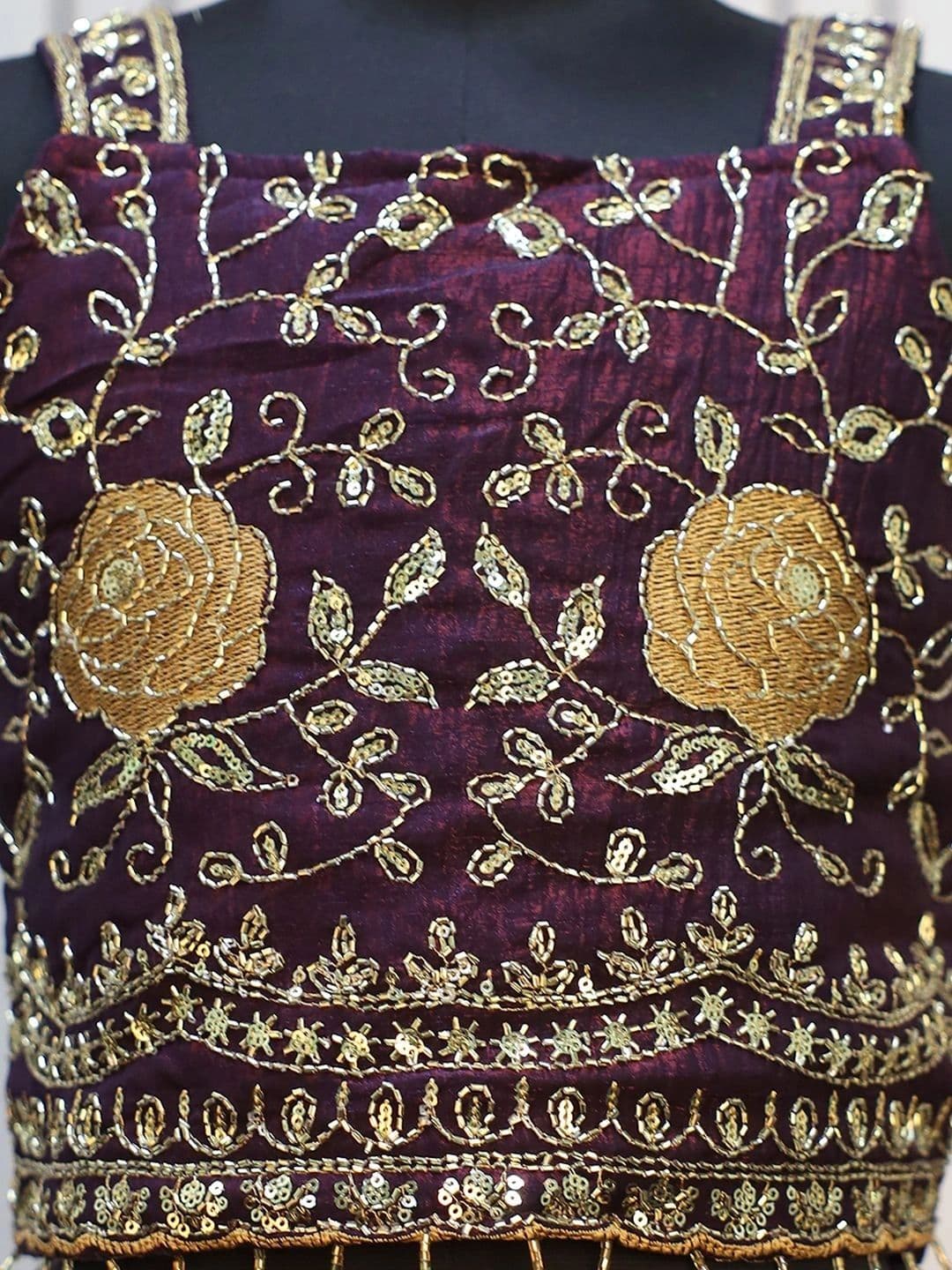 FASHION DREAM Girls Embroidered Mirror Work Ready to Wear Lehenga & Blouse With Dupatta thumbnail 7