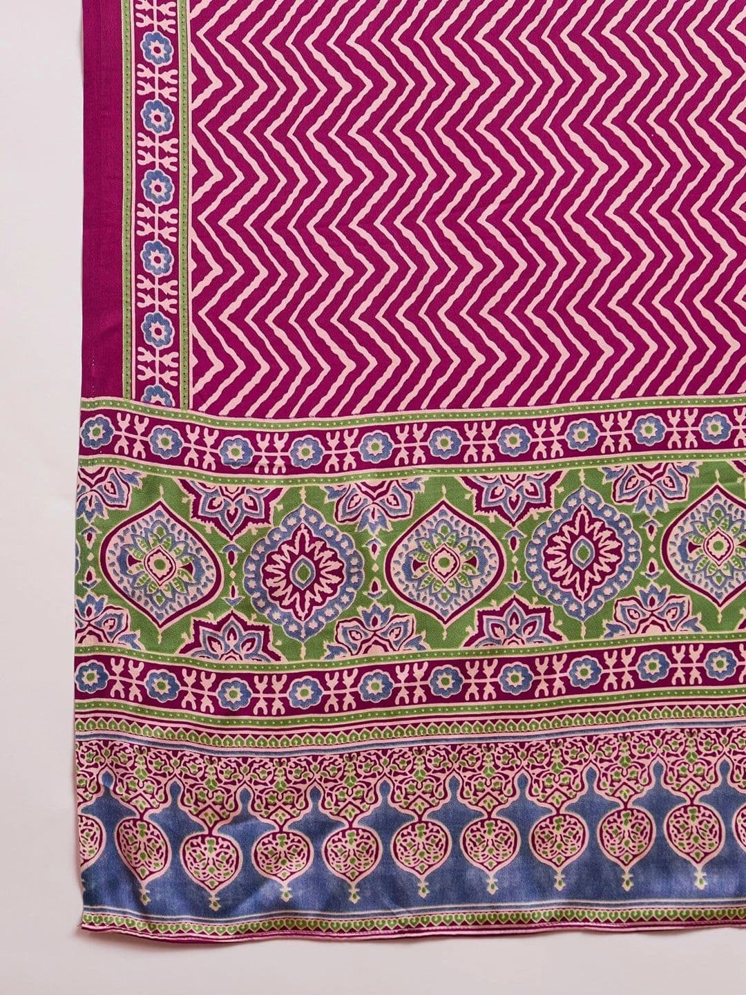 ZYVIRA Satin Unstitched Dress Material thumbnail 5