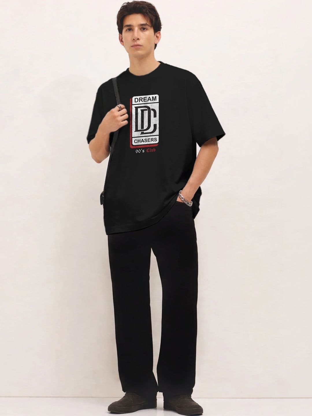 Moda rapido X TOGS & TERRE Men Typography Printed Organic Cotton Blend T-shirt thumbnail 3