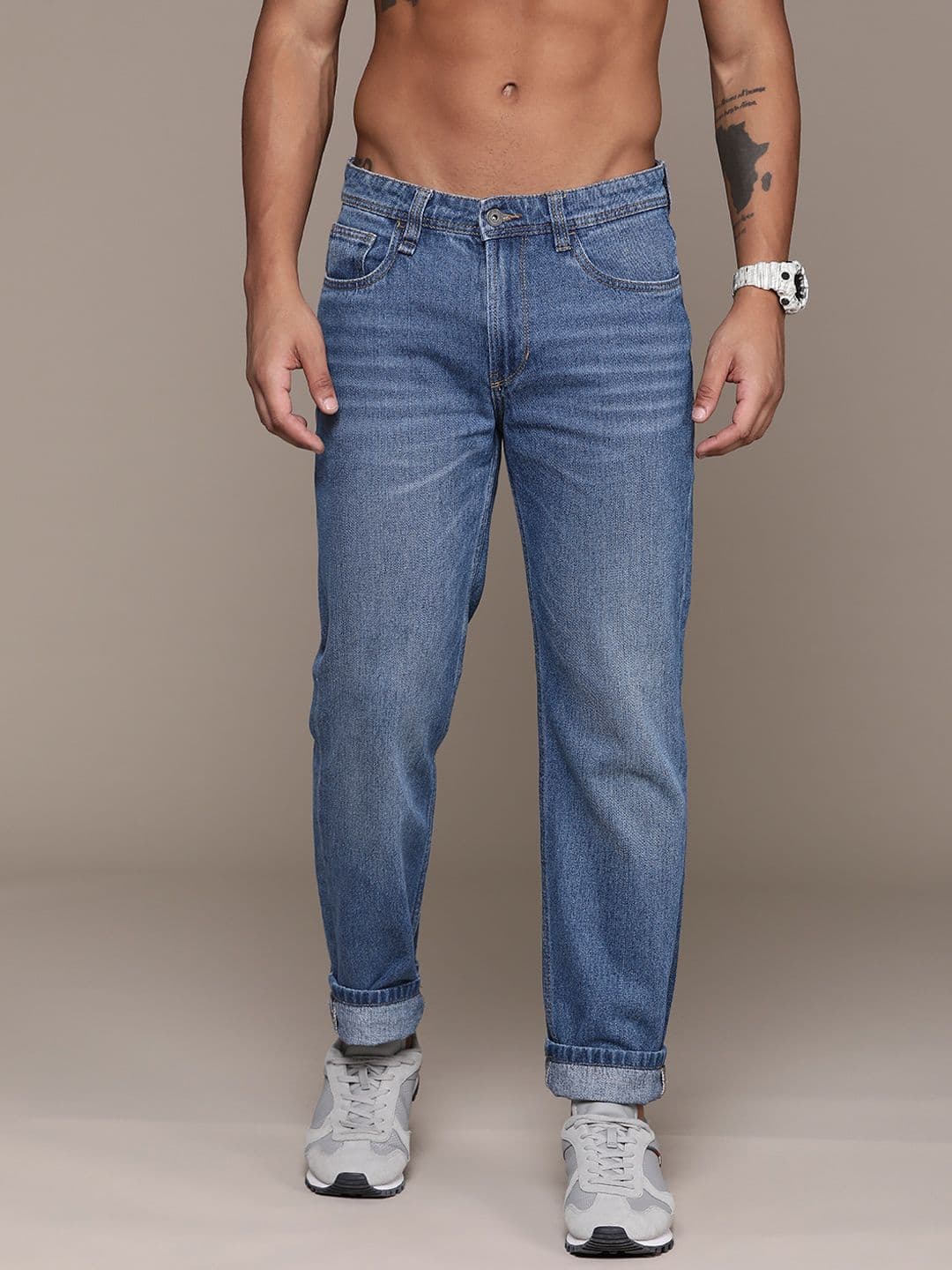 The Roadster Lifestyle Co. Pure Cotton Relaxed Fit Jeans - view 1