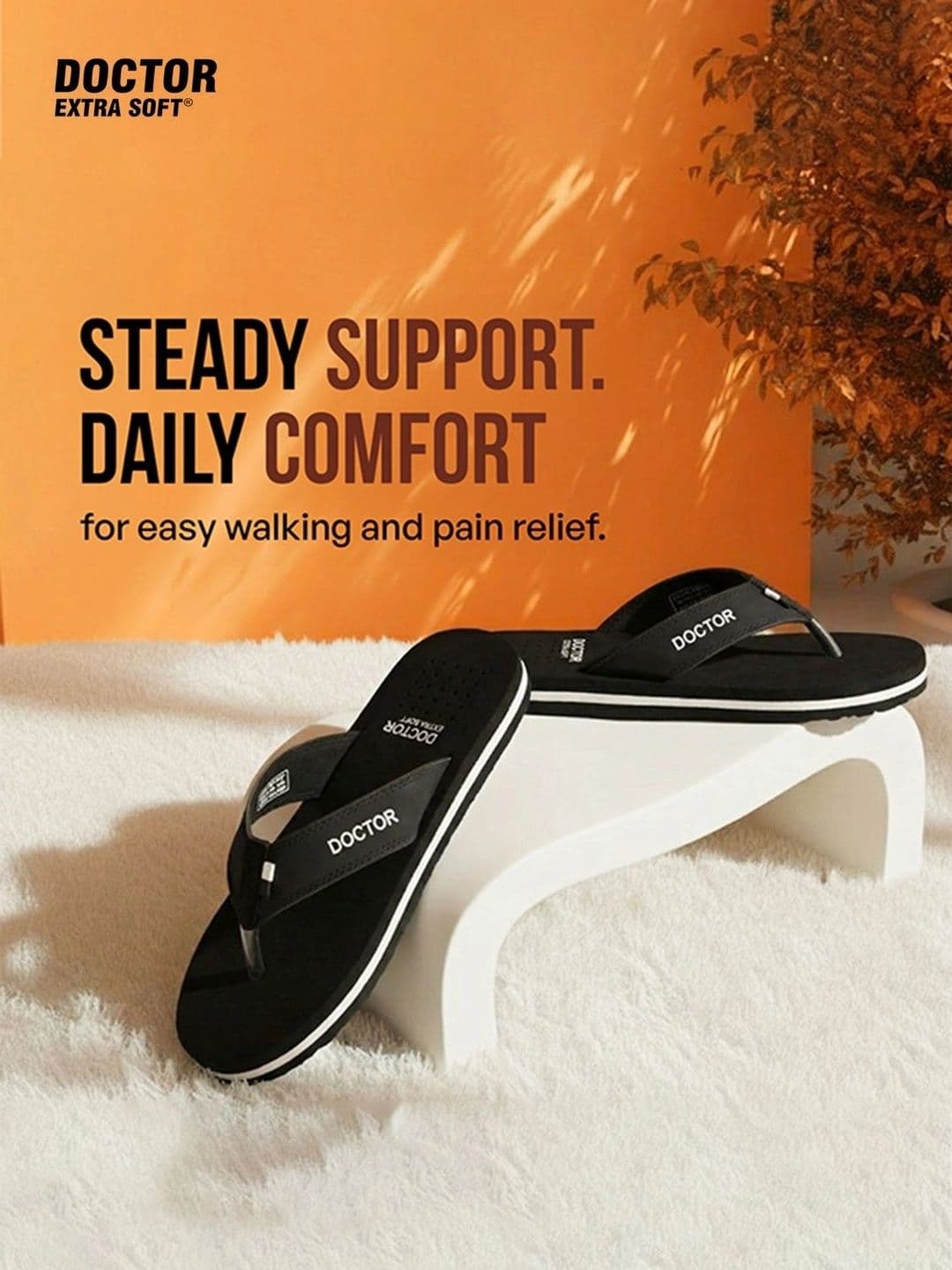 DOCTOR EXTRA SOFT Men Orthopedic Non-Slip Thong Flip-Flops thumbnail 2