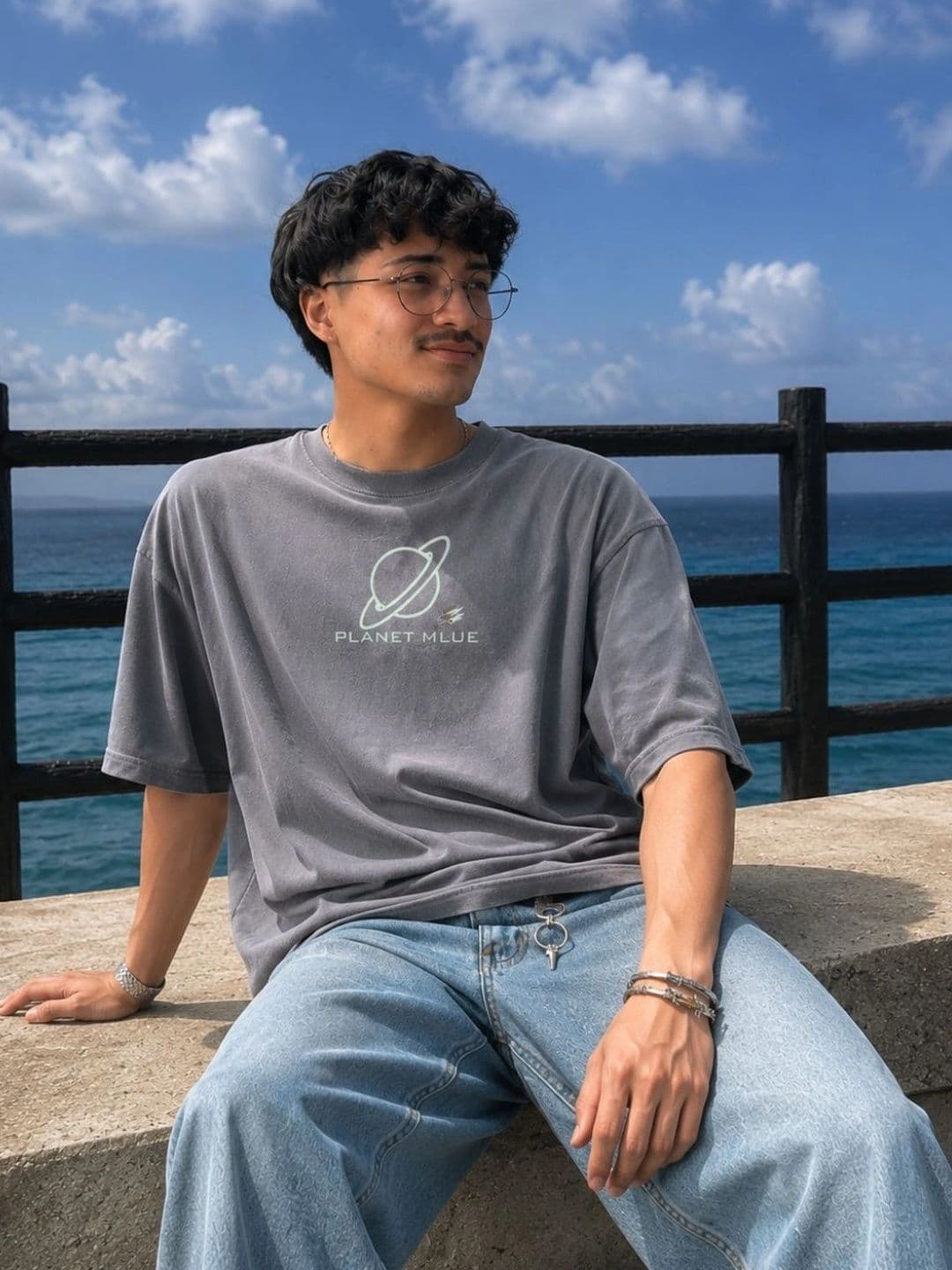 VAIREN Men Printed Boxy T-shirt - view 1