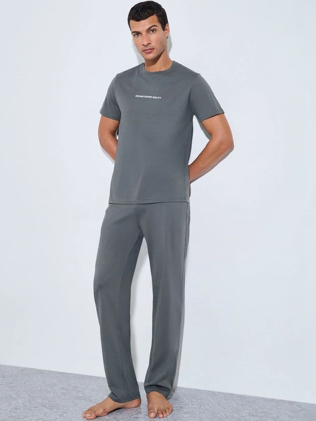 Styli Men Cotton Blend Printed Night suit - view 1
