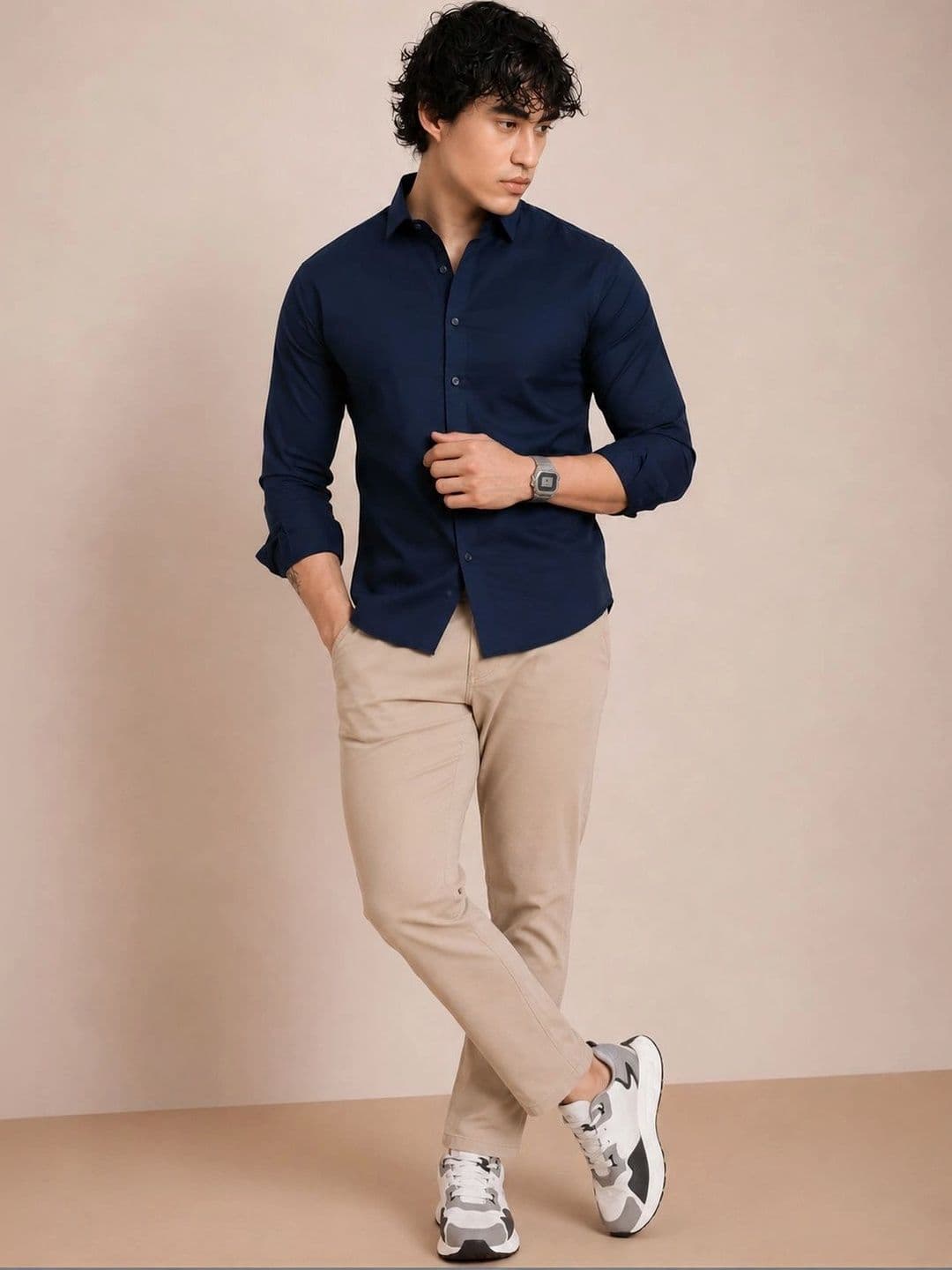 Lee Cross Men Slim Fit Casual Shirt thumbnail 3