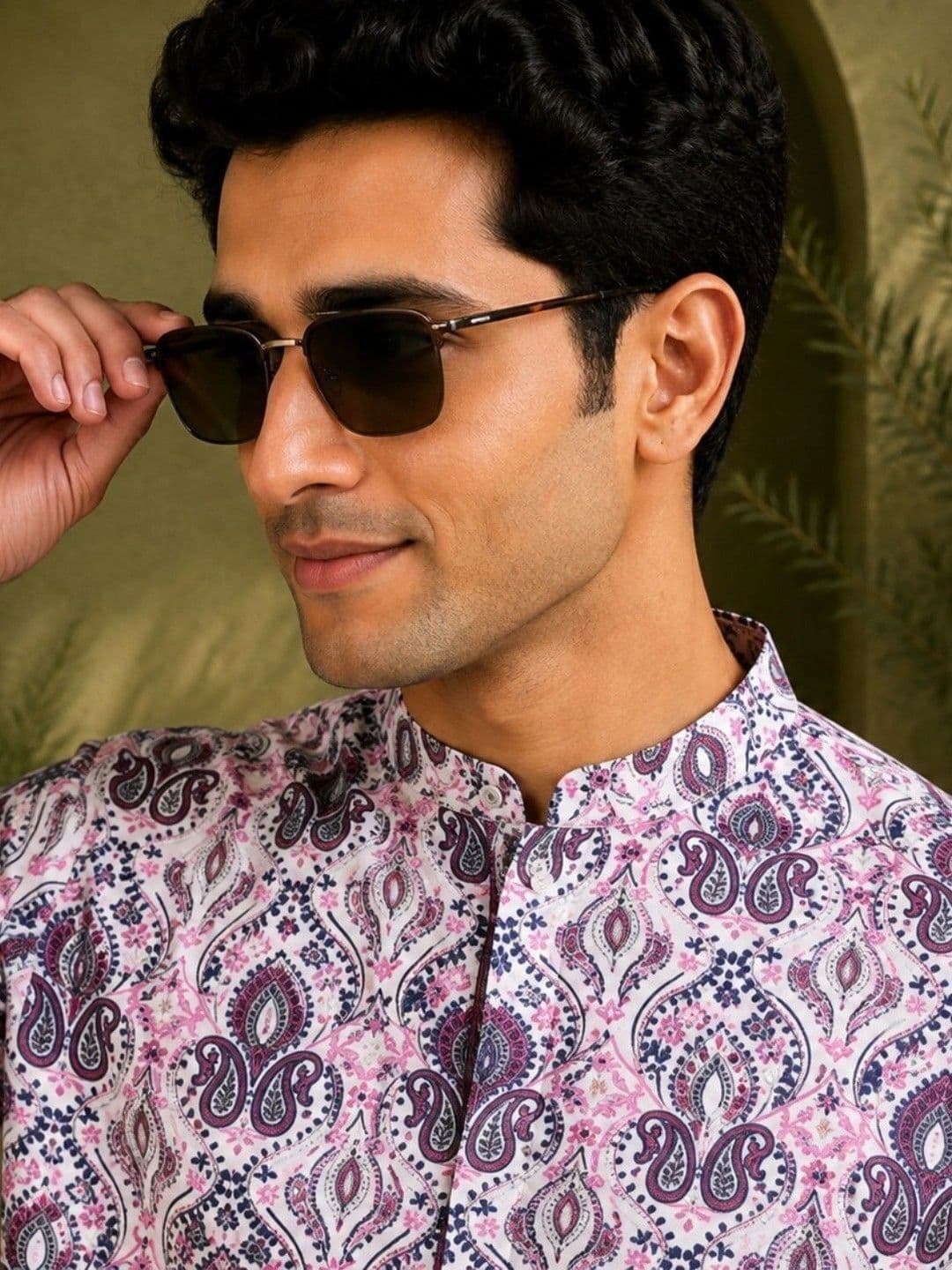 TATTVA Printed Thread Work Mandarin Collar Short Kurta thumbnail 7
