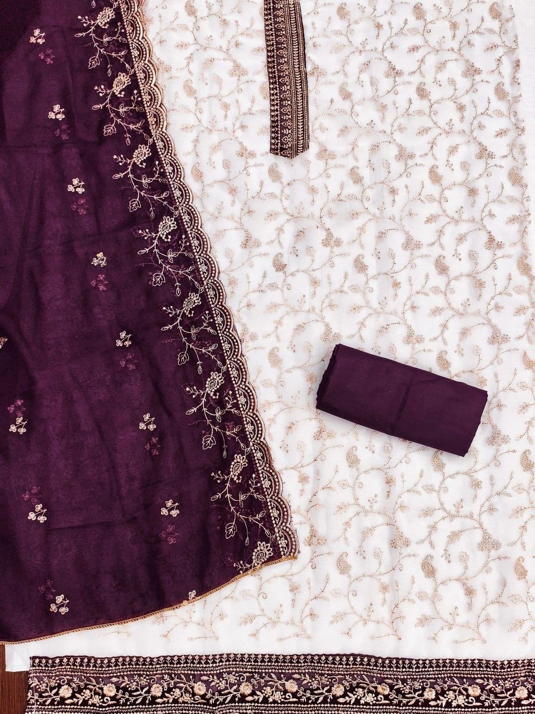 TAVAS Embroidered Unstitched Dress Material thumbnail 3