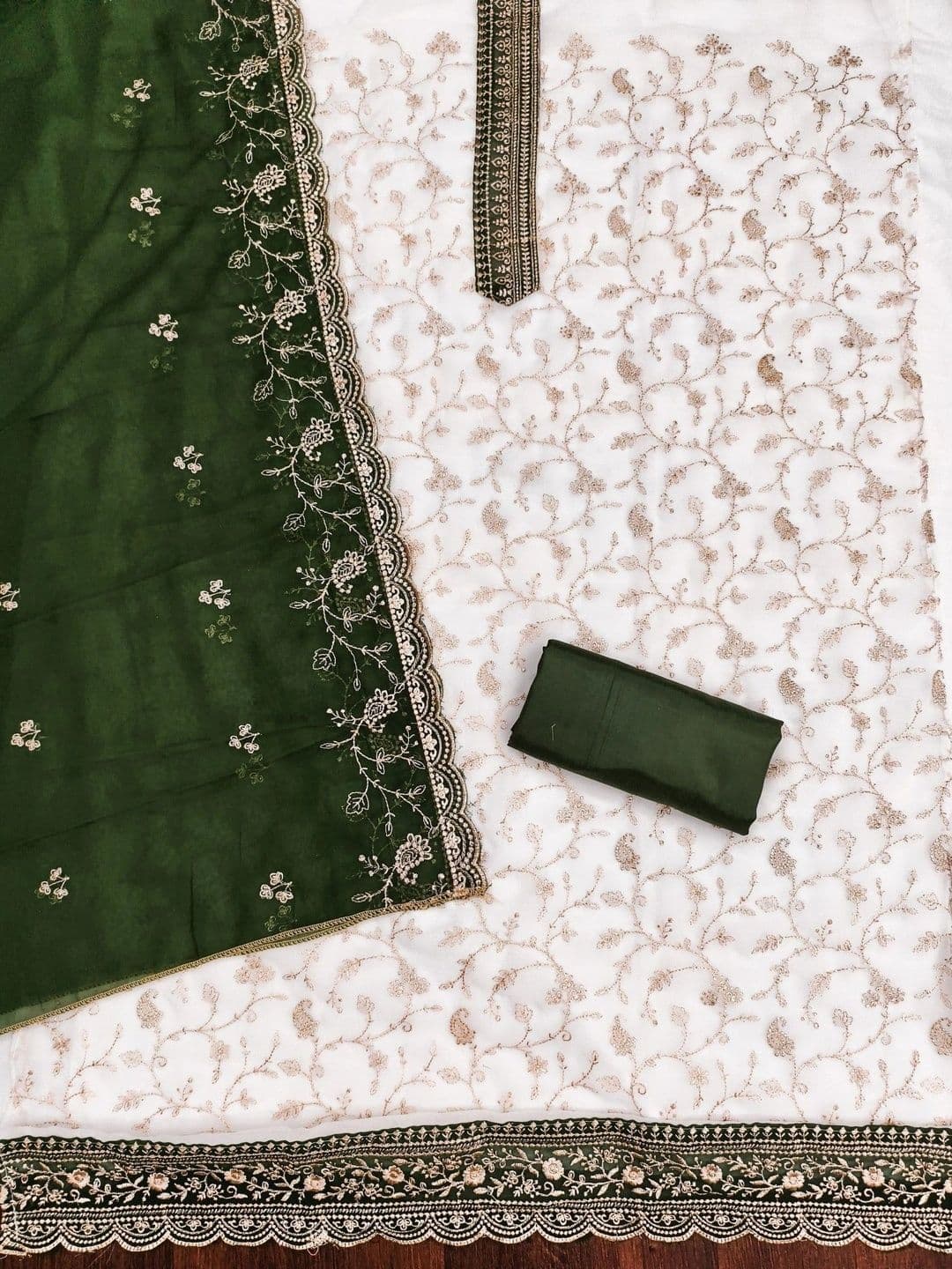 TAVAS Embroidered Unstitched Dress Material thumbnail 4