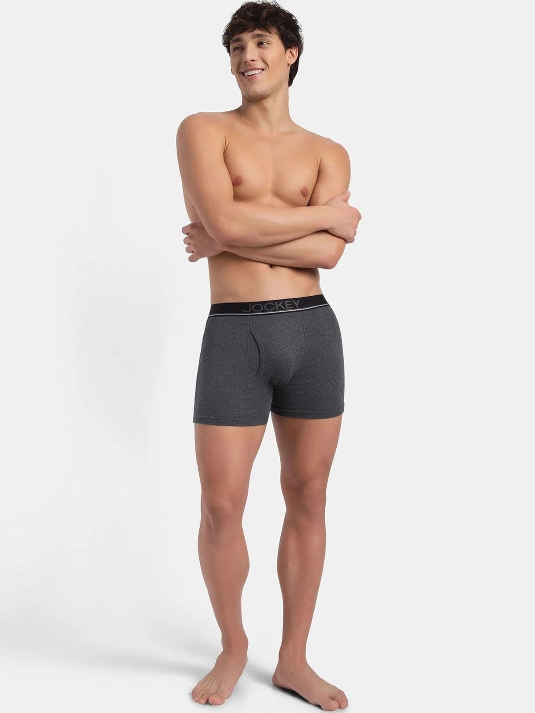 Jockey Pack of 3 Super Combed Cotton Rib Boxer Brief with Ultrasoft Waistband-8009 thumbnail 3