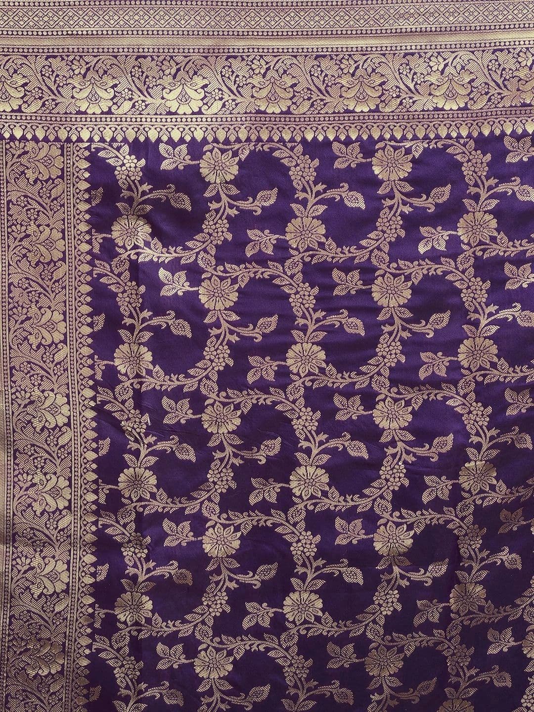 SANISA Ethnic Motifs Zari Silk Blend Saree thumbnail 3