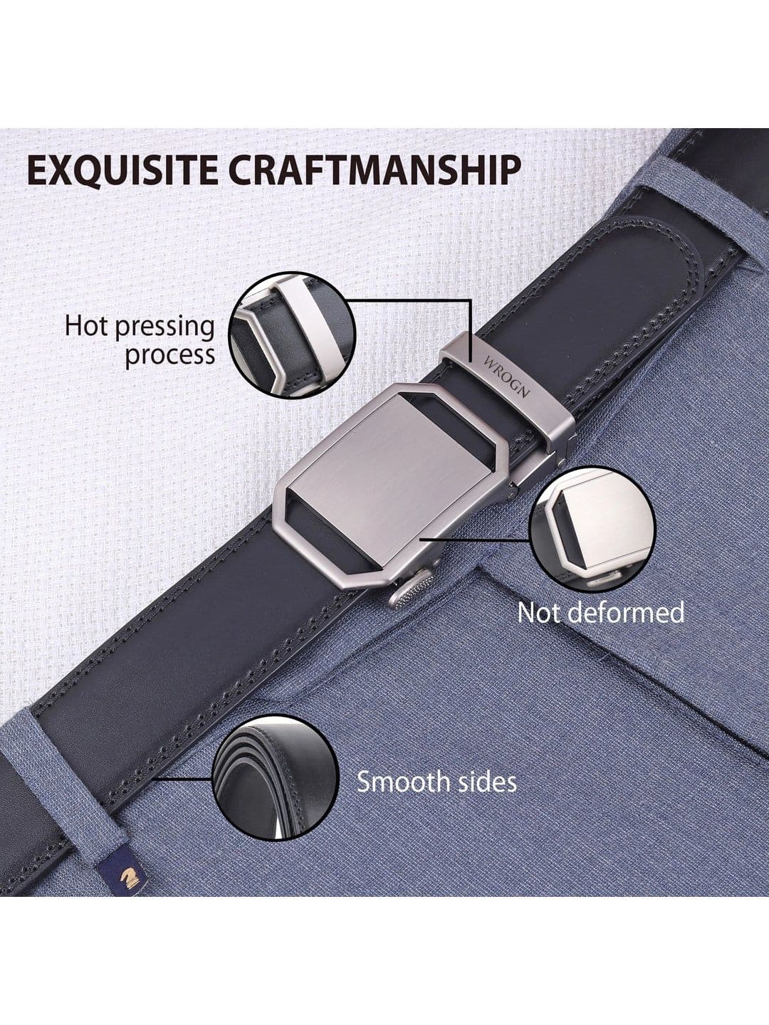 WROGN Men PU Formal Belt thumbnail 6