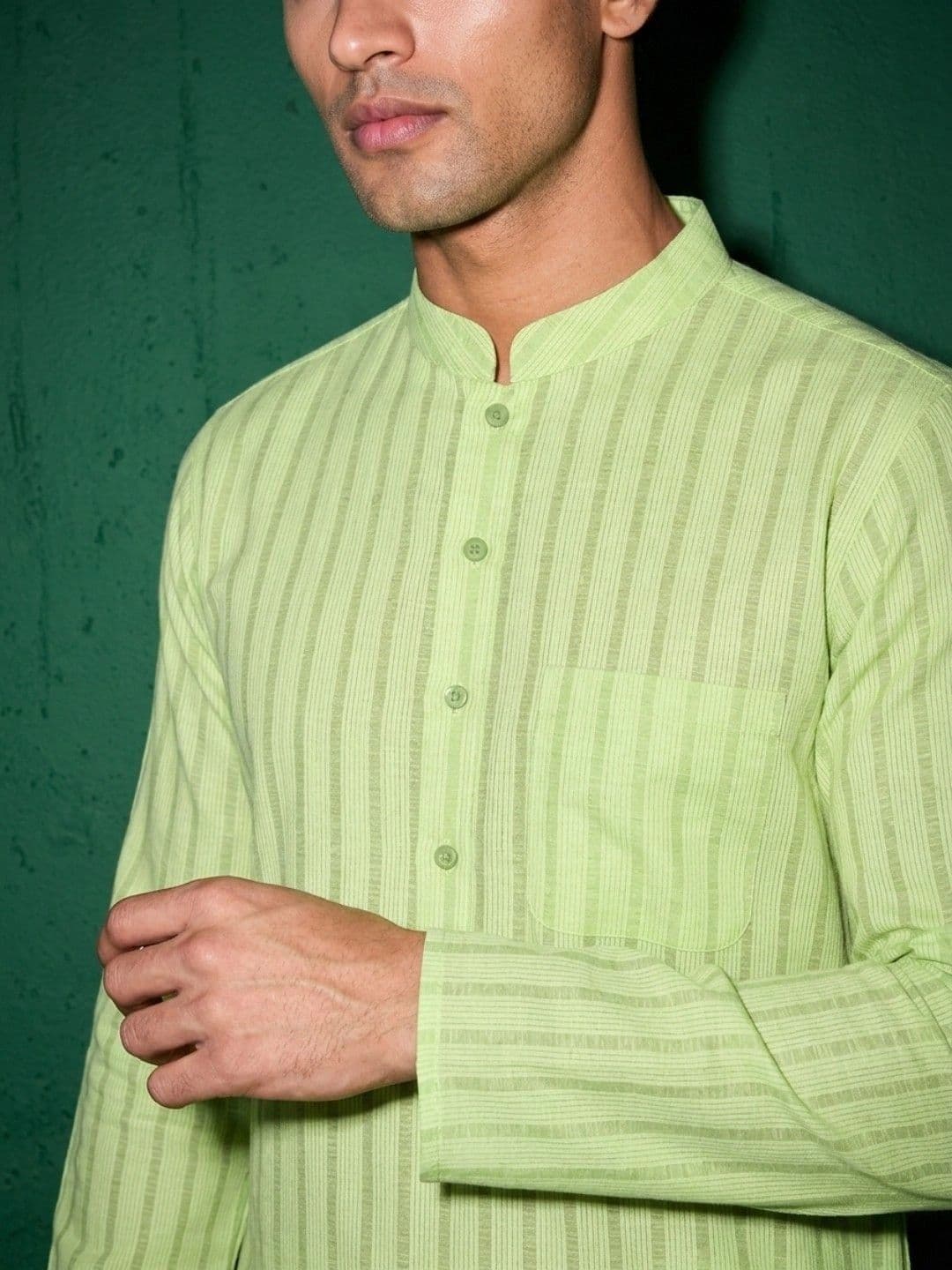 DRIP CHOWK Men Striped Kurta thumbnail 4