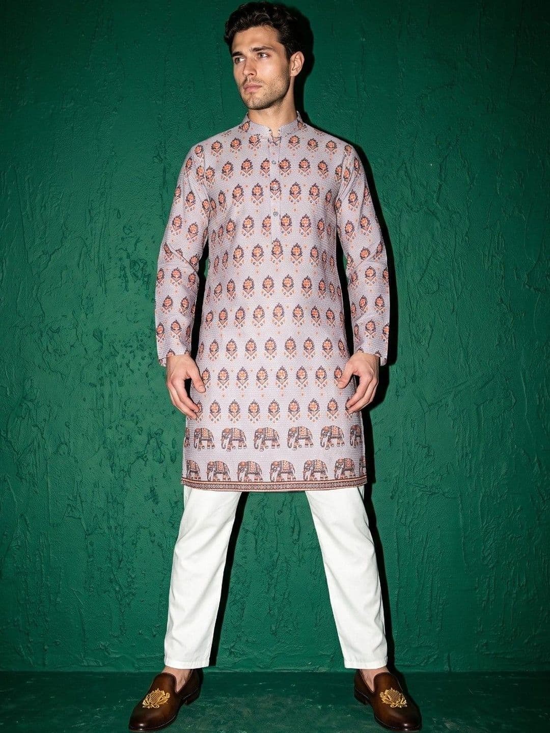 DRIP CHOWK Men Ethnic Motifs Printed Indie Prints Kurta - view 1