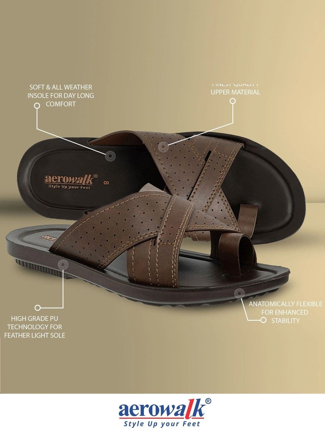 Aerowalk Men Comfort Sandals thumbnail 3