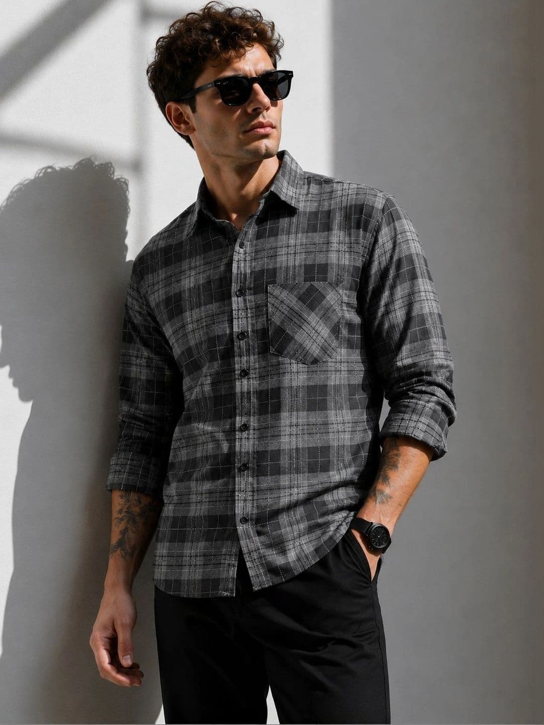 Mast & Harbour Men Comfort Tartan Checks Checked Casual Shirt thumbnail 4